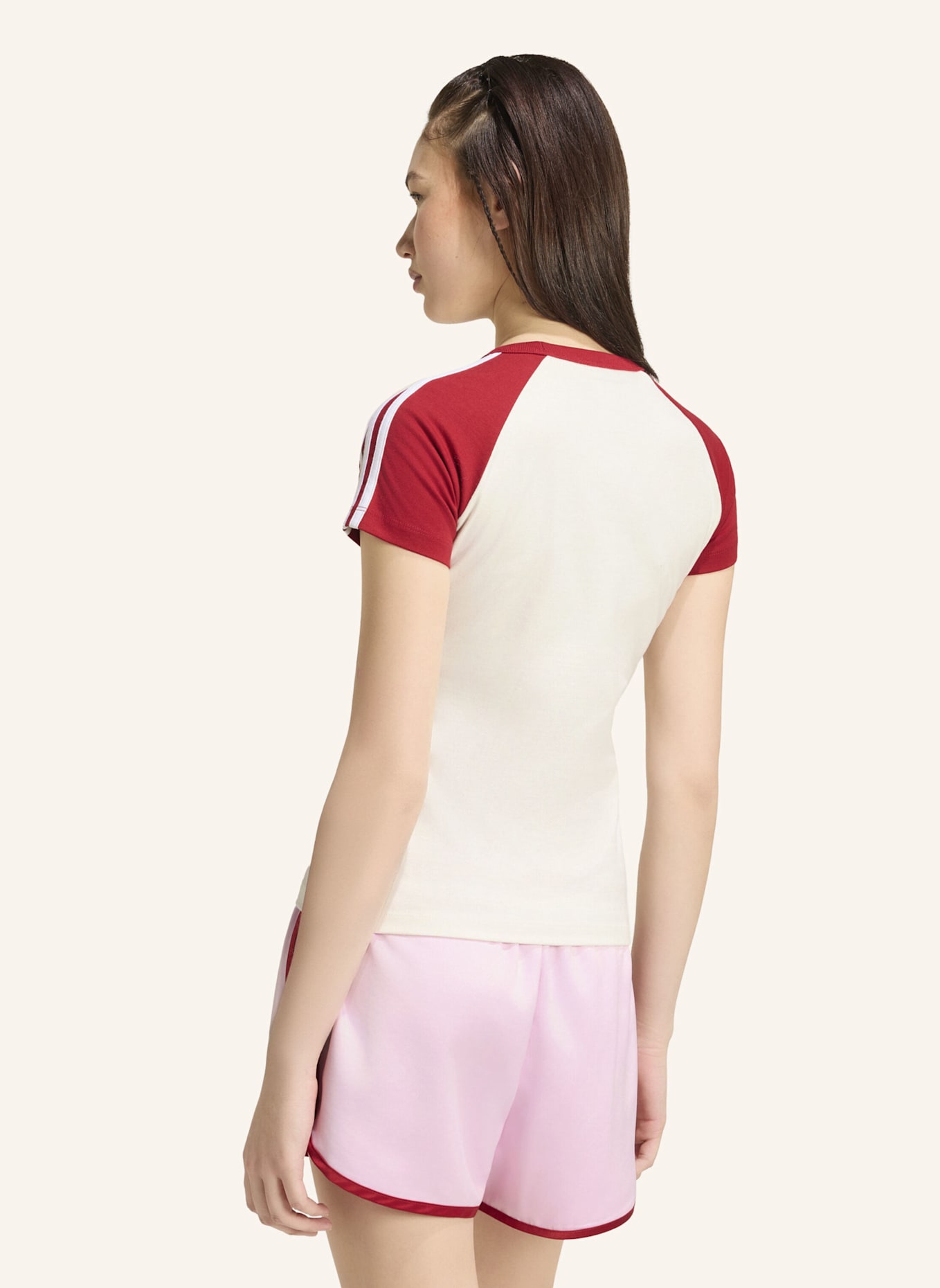 adidas Originals SST T-SHIRT: WEISS/ ROT