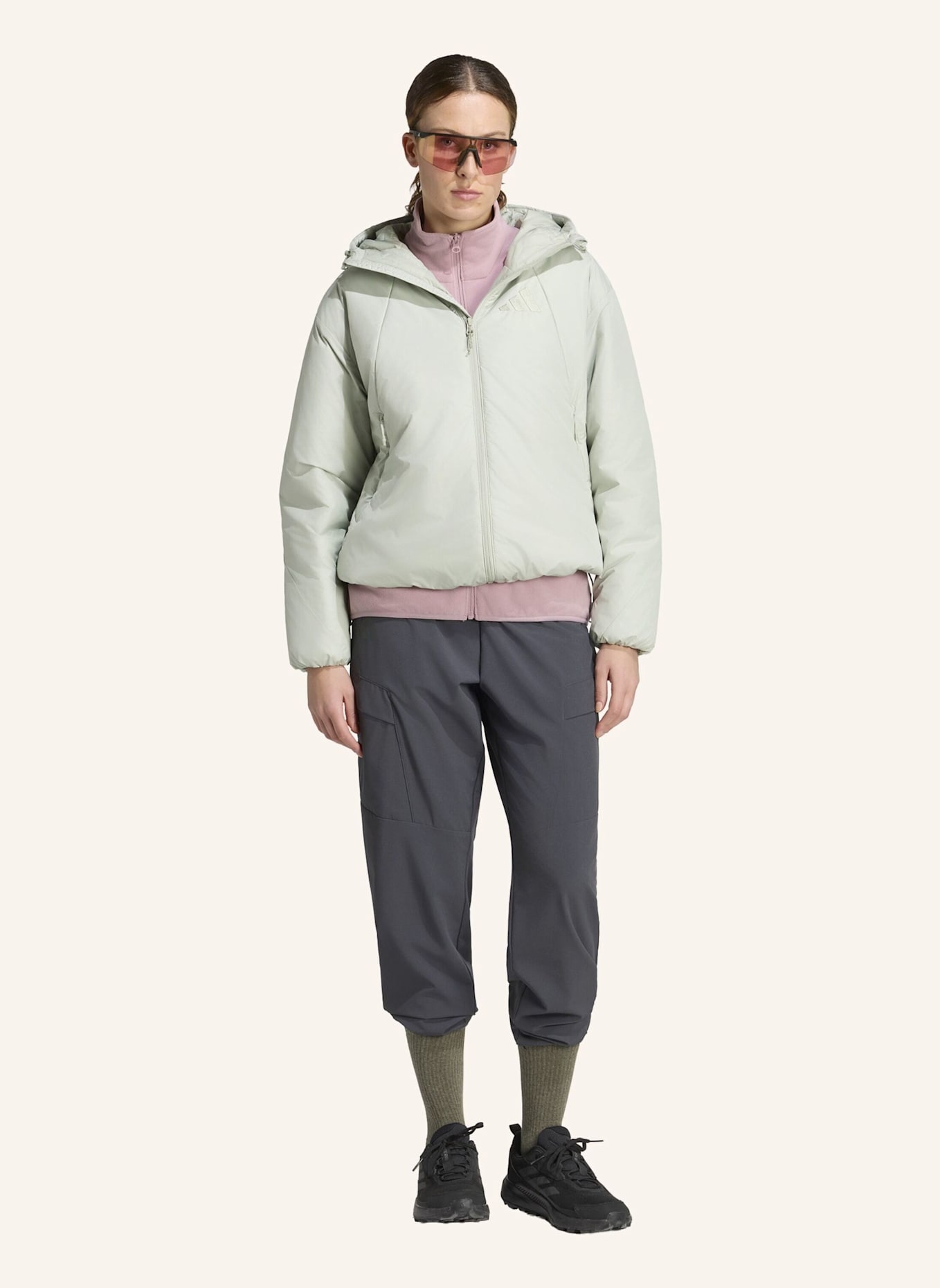 adidas TERREX TERREX MULTI PRIMALOFT ISOLIERTE KAPUZENJACKE: GRÜN