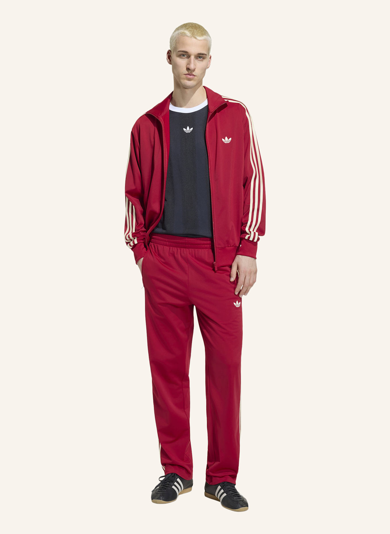 adidas Originals Track Pants FIREBIRD: ROT/ CREME