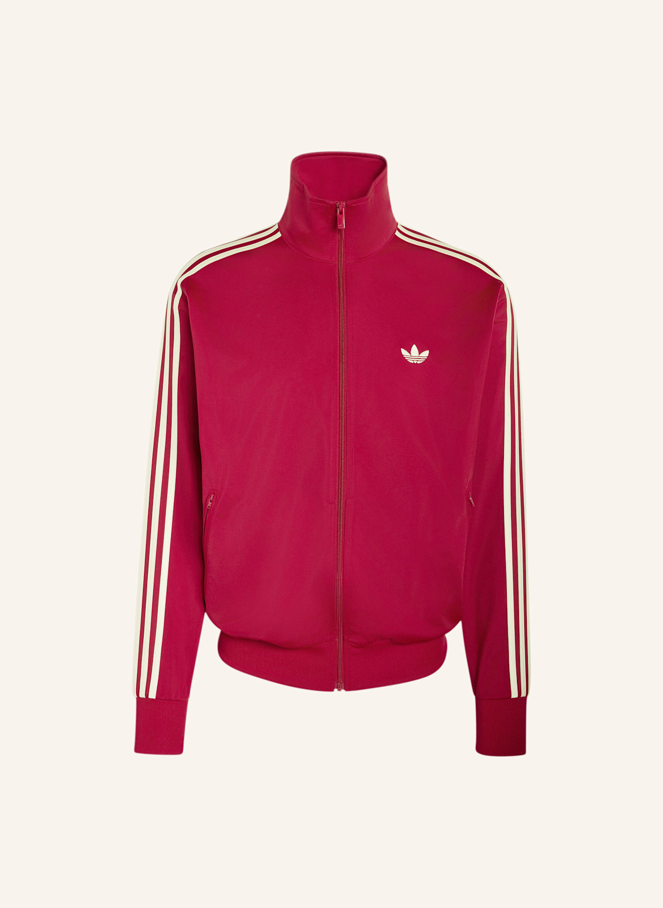 adidas Originals Sweatjacke FIREBIRD mit Galonstreifen: ROT/ CREME