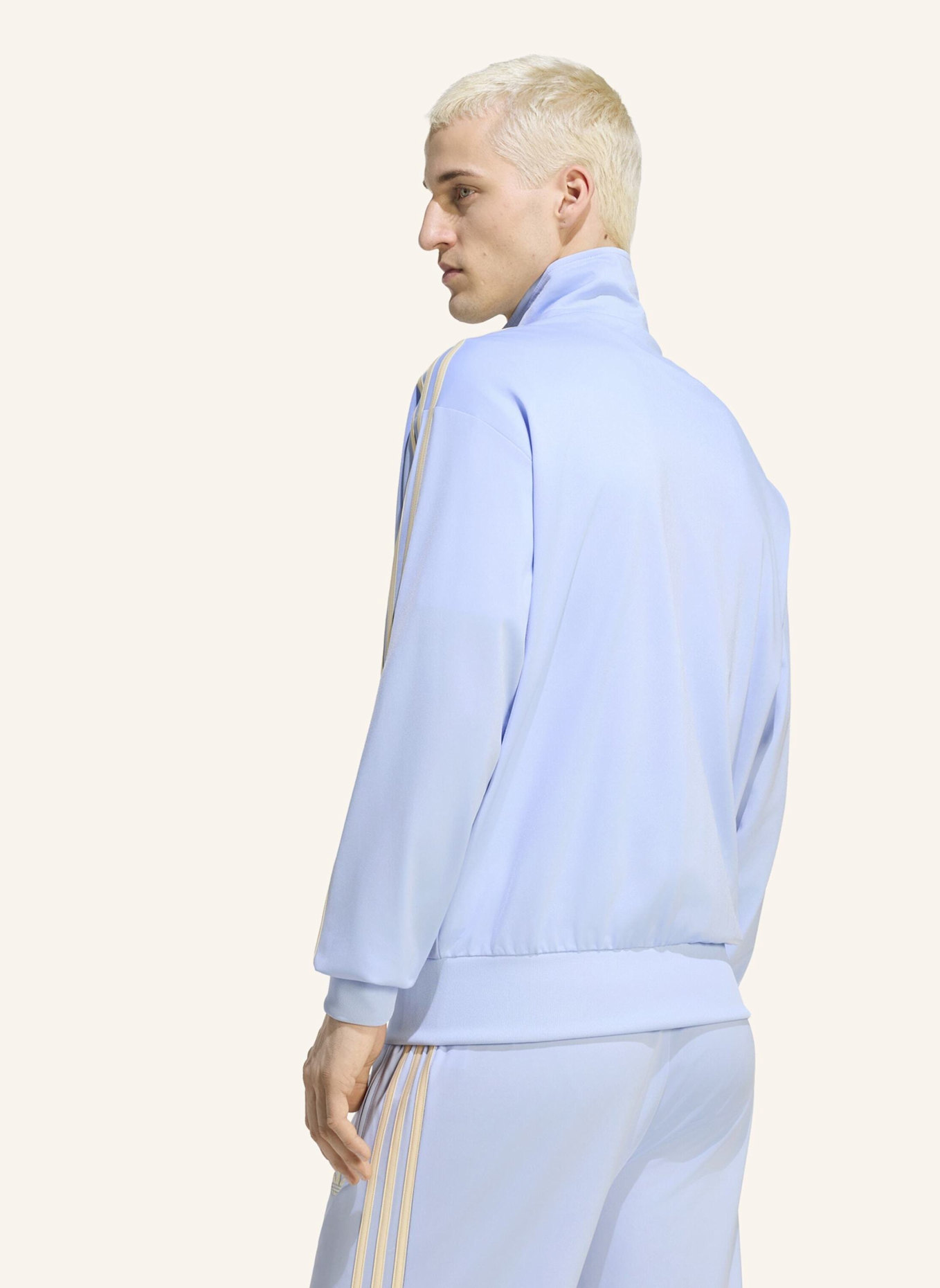 adidas Originals Sweatjacke FIREBIRD mit Galonstreifen: BLAU/ CREME