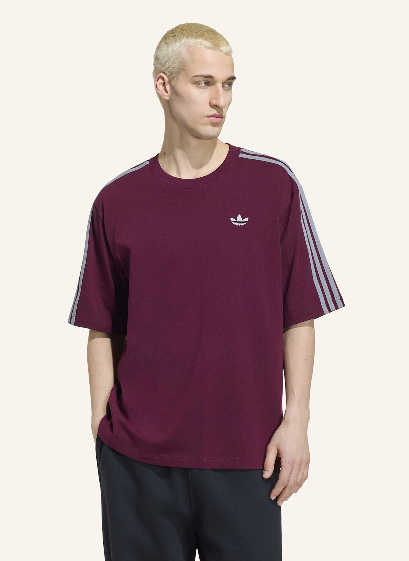 adidas Originals Oversized-Shirt 3-STREIFEN: ROT