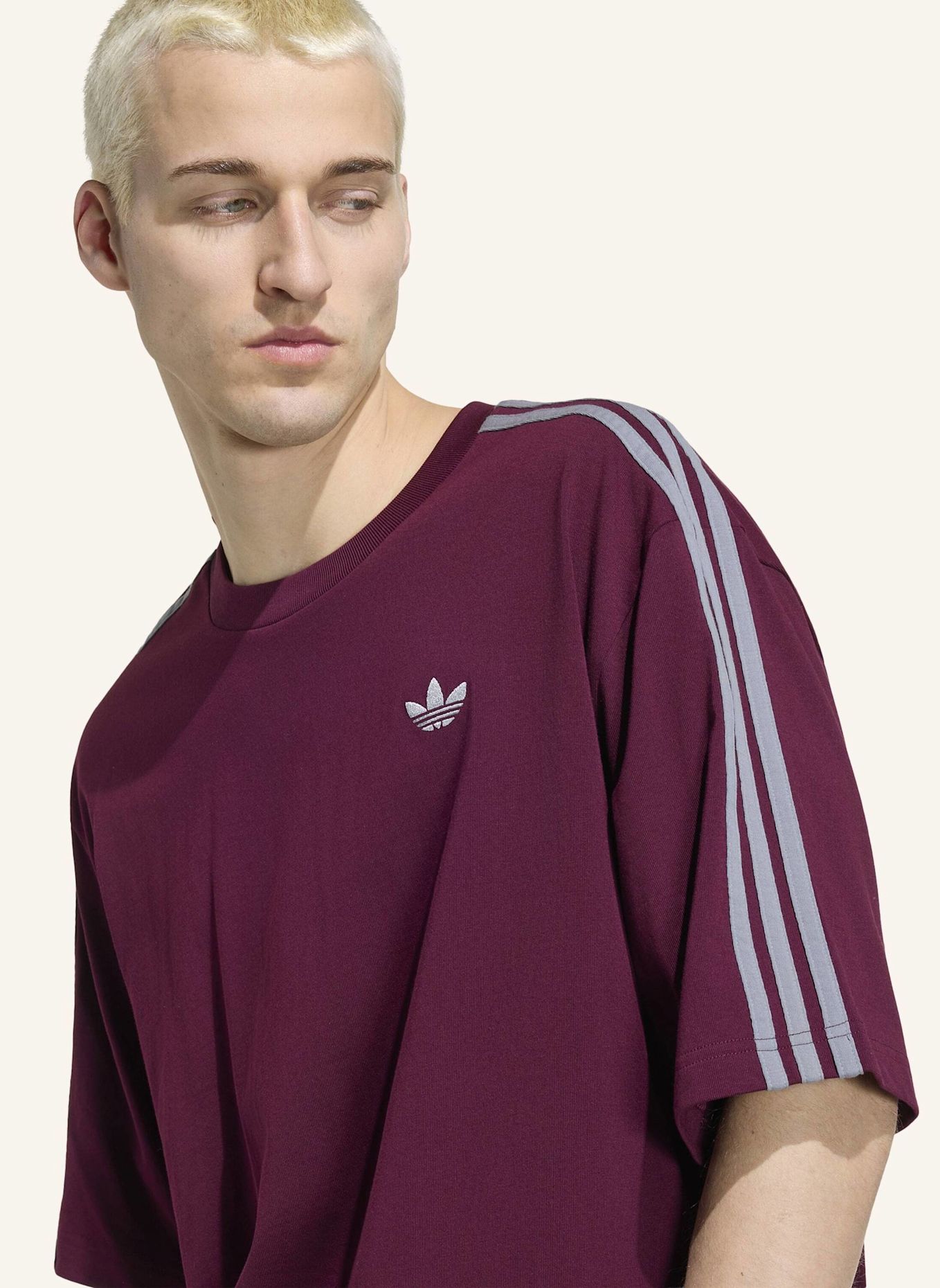 adidas Originals Oversized-Shirt 3-STREIFEN: ROT