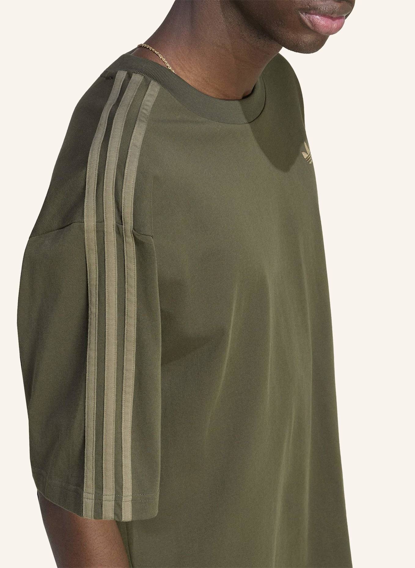 adidas Originals Oversized-Shirt 3-STREIFEN: SCHWARZ