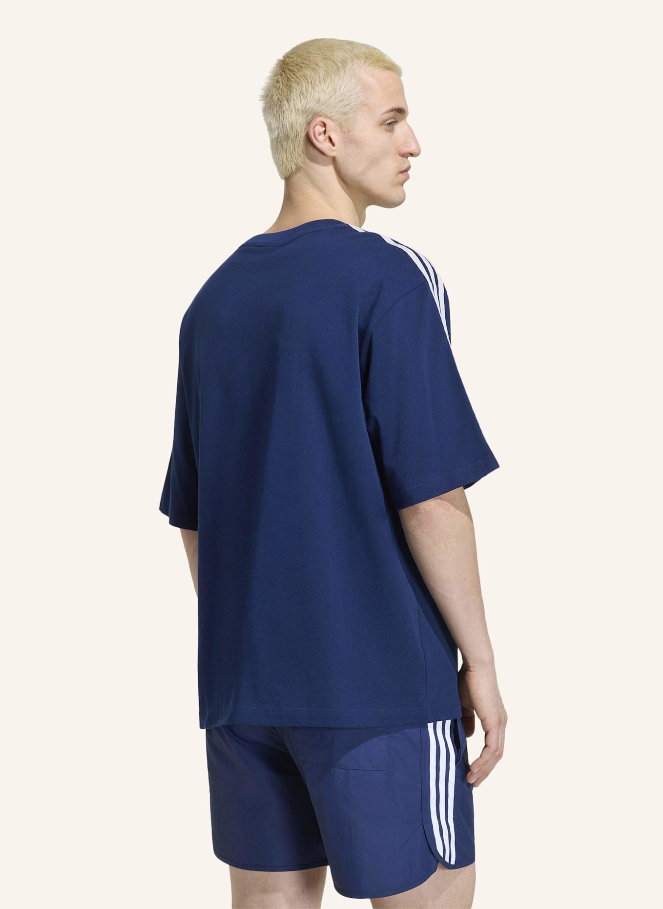 adidas Originals Oversized-Shirt 3-STREIFEN: BLAU