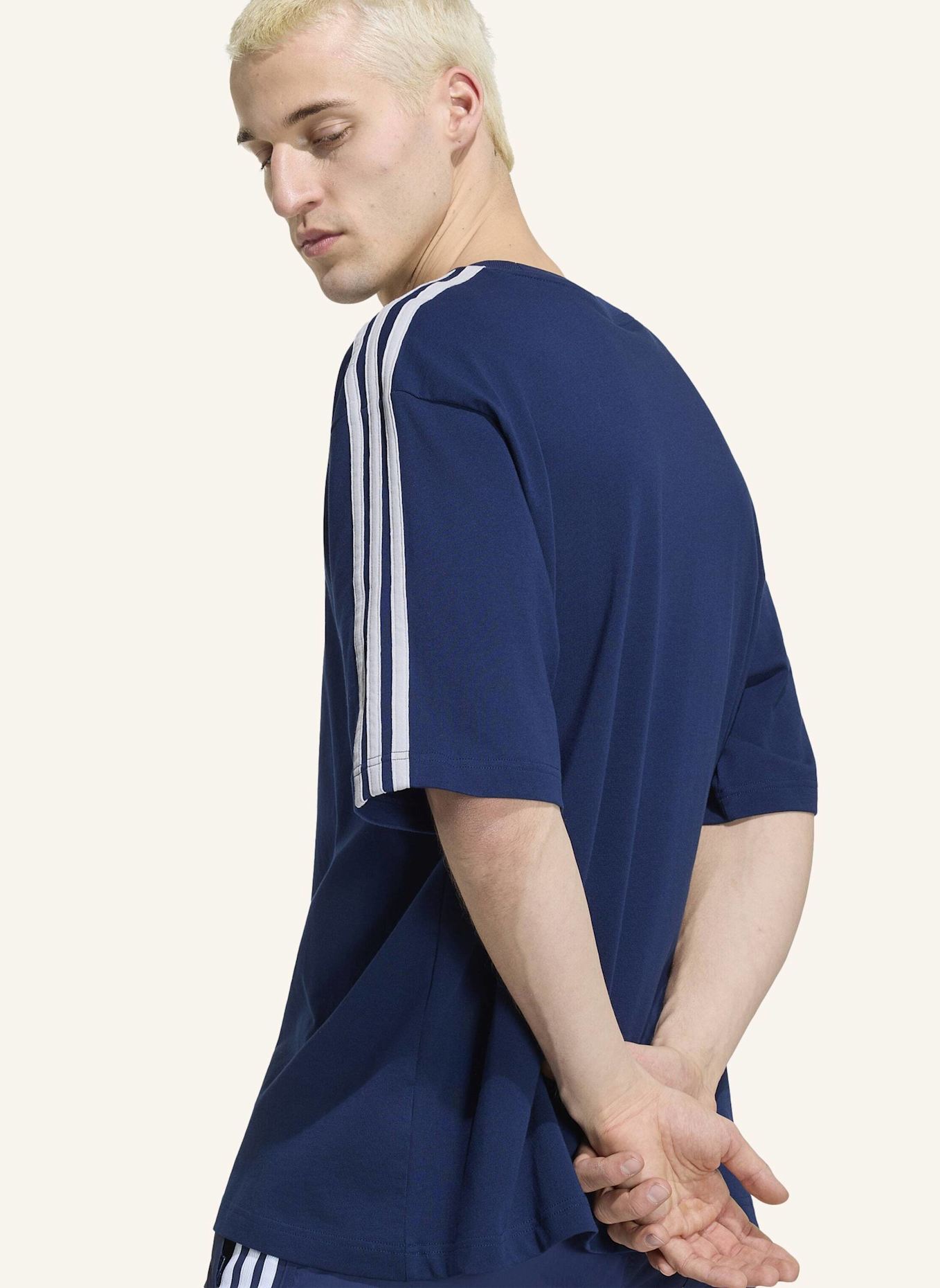 adidas Originals Oversized-Shirt 3-STREIFEN: BLAU