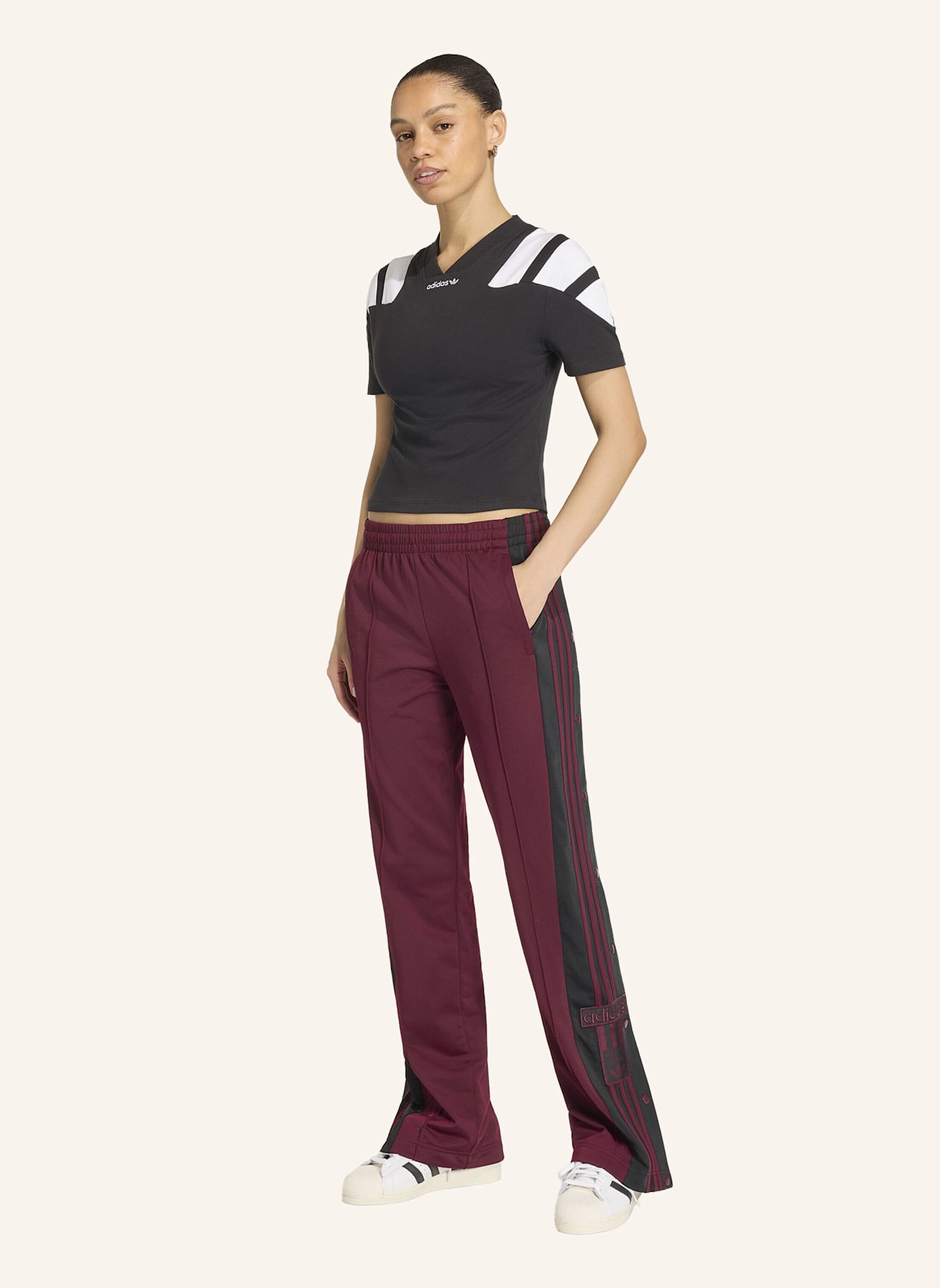 adidas Originals Track Pants ADIBREAK: ROT/ SCHWARZ