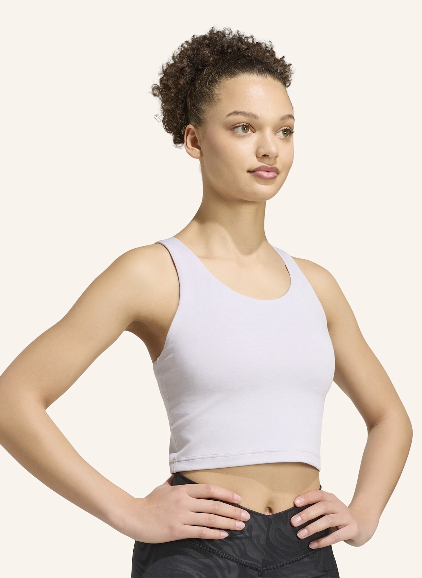 adidas Cropped-Top ALL ME MEDIUM: DUNKELLILA