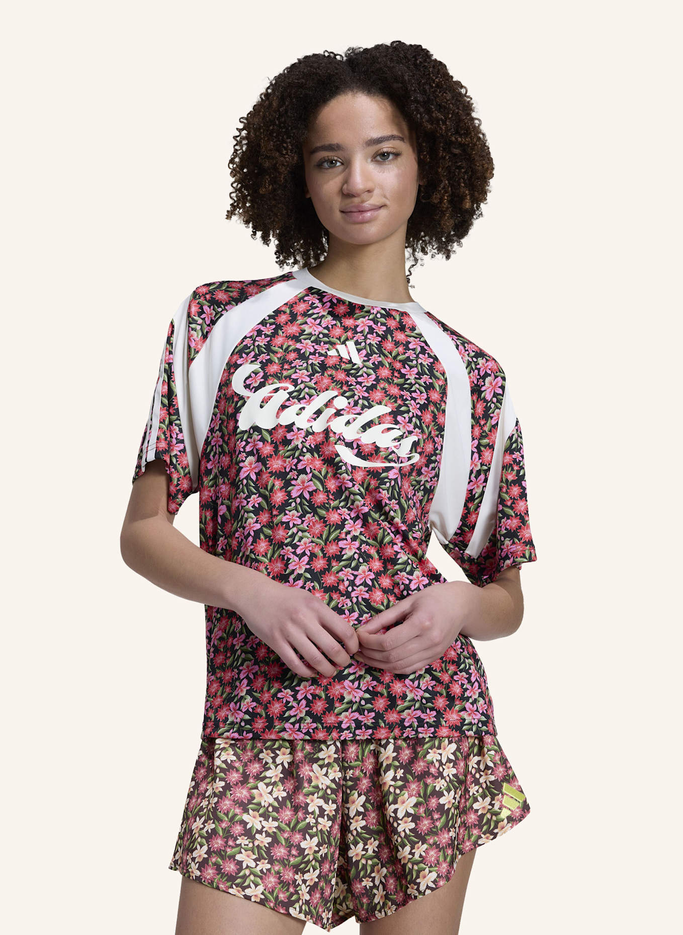adidas ADIDAS X FARM RIO HOUSE OF TIRO TRIKOT: SCHWARZ/ WEISS