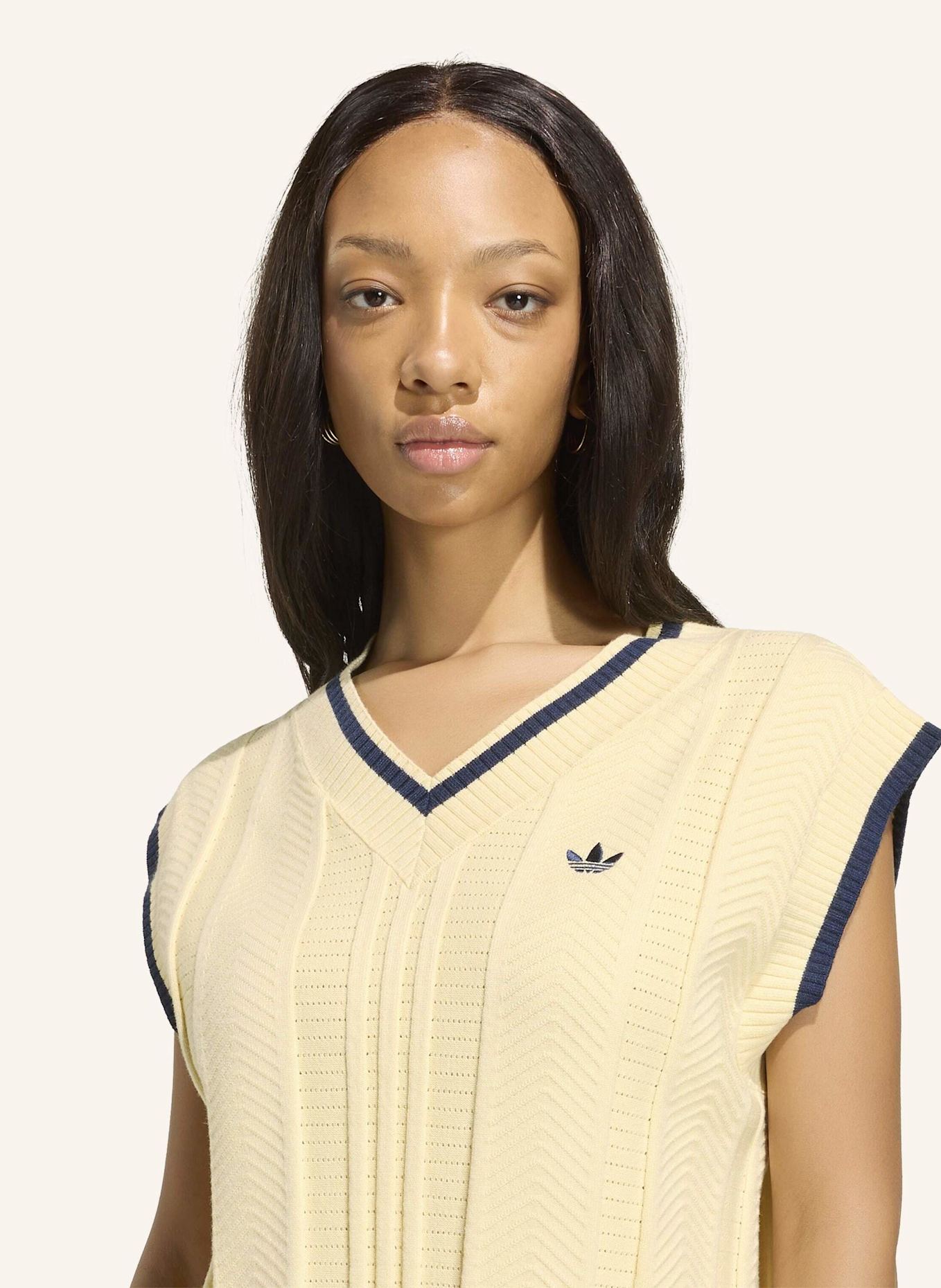 adidas Originals CABLE KNIT PULLUNDER: BLAU