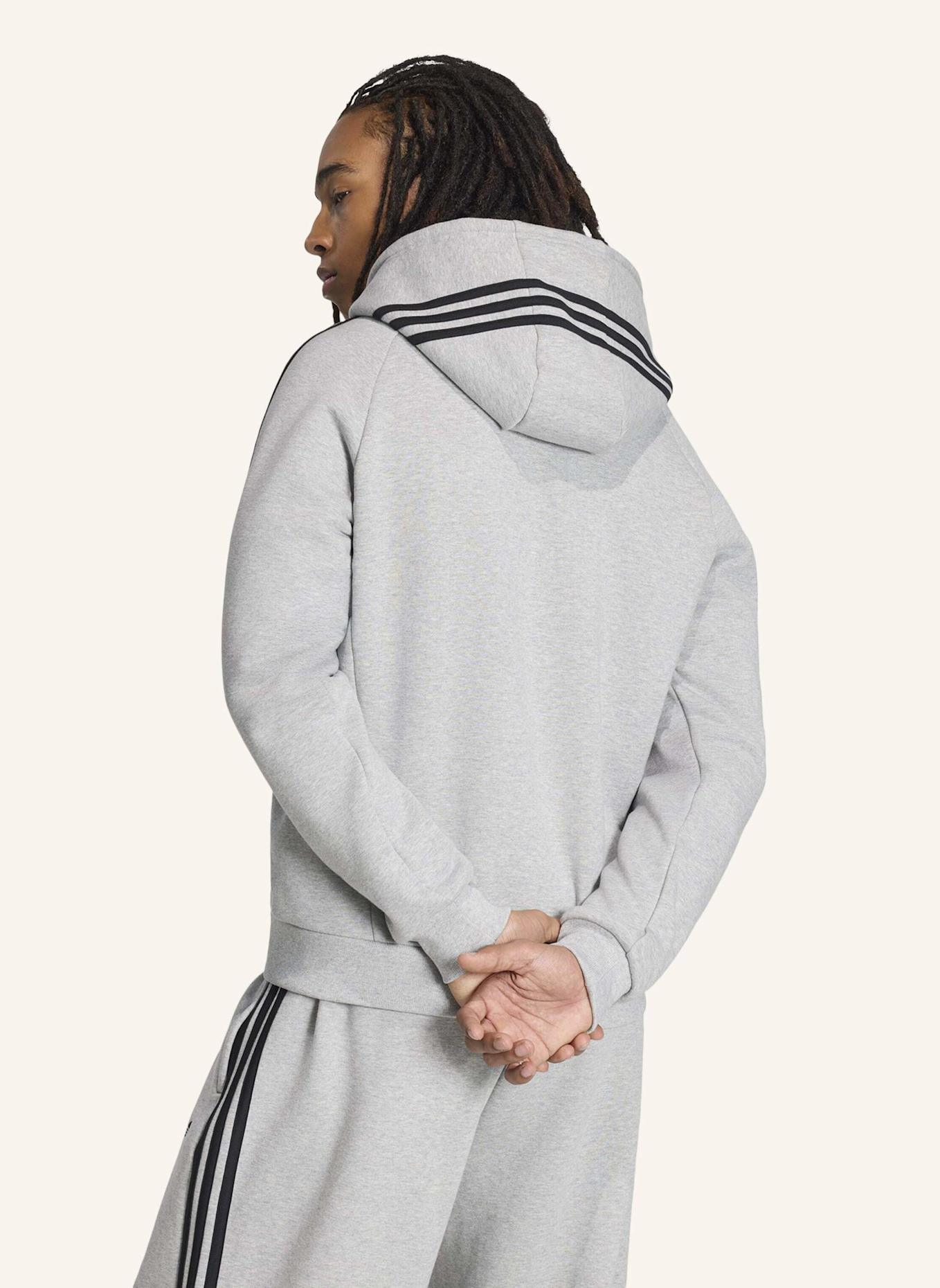 adidas Originals ADICOLOR OVER THE HOOD STRIPES KAPUZENJACKE: GRAU