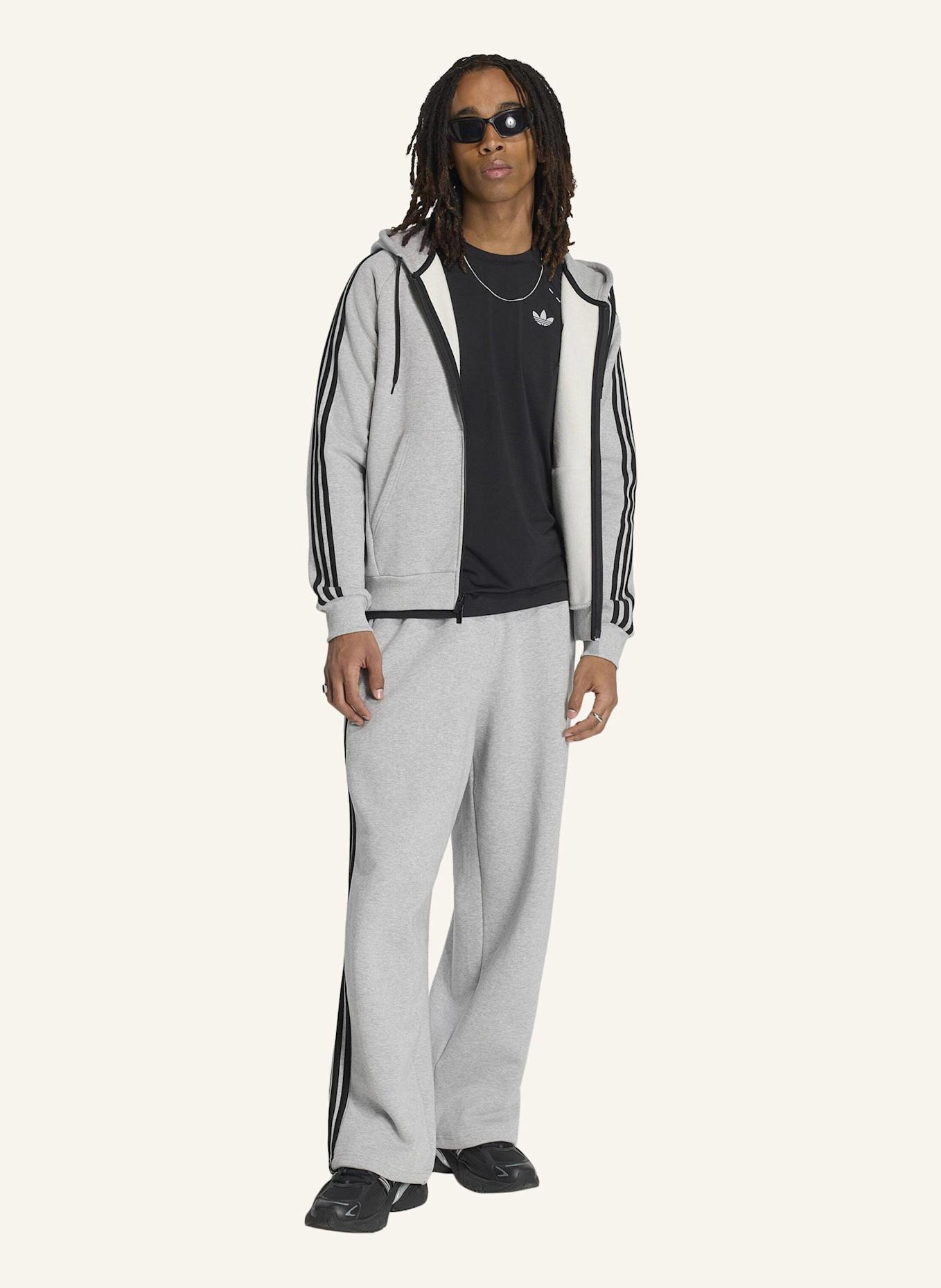 adidas Originals ADICOLOR OVER THE HOOD STRIPES KAPUZENJACKE: GRAU