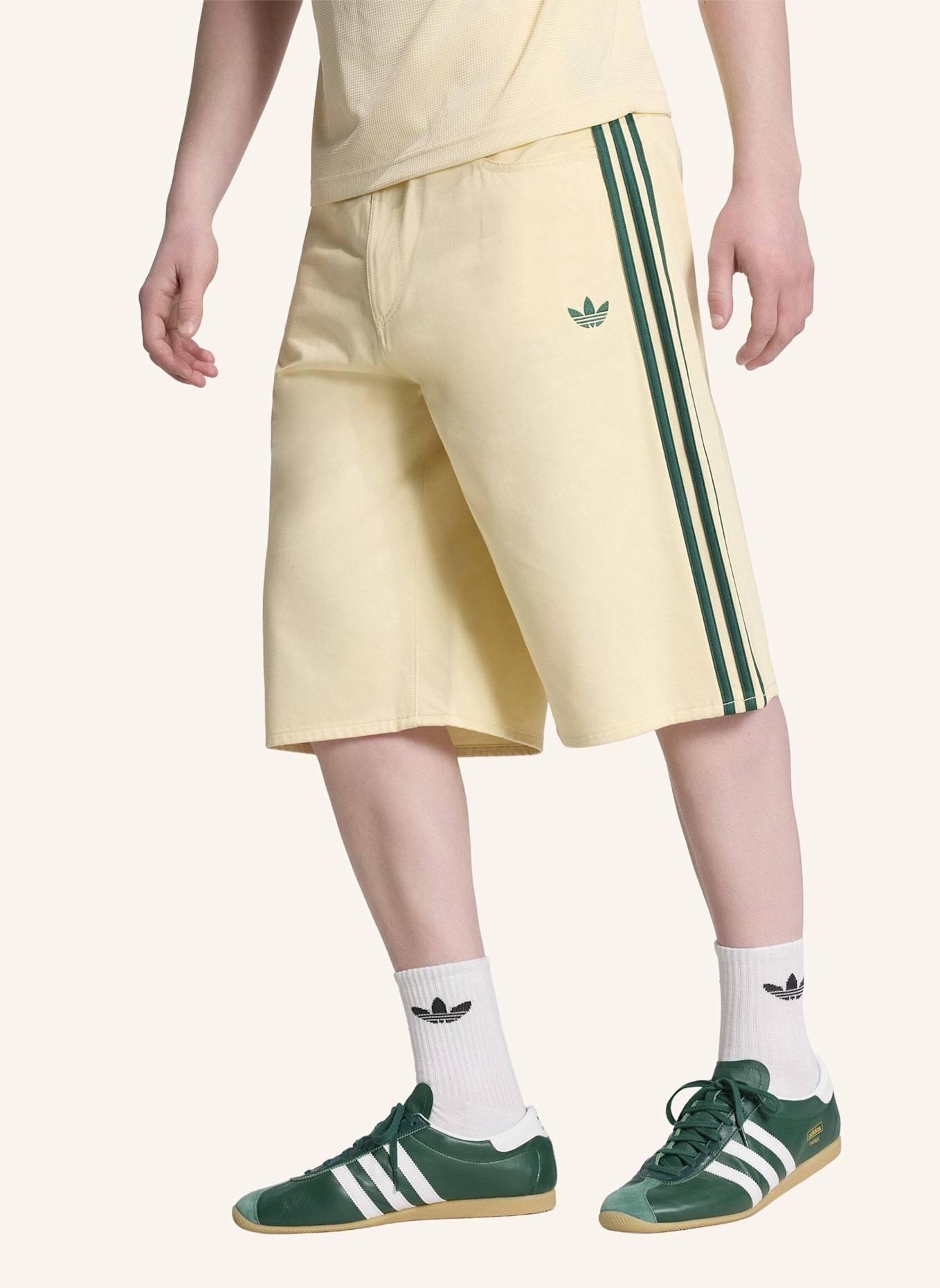 adidas Originals FIREBIRD JORTS, TWILL: CREME