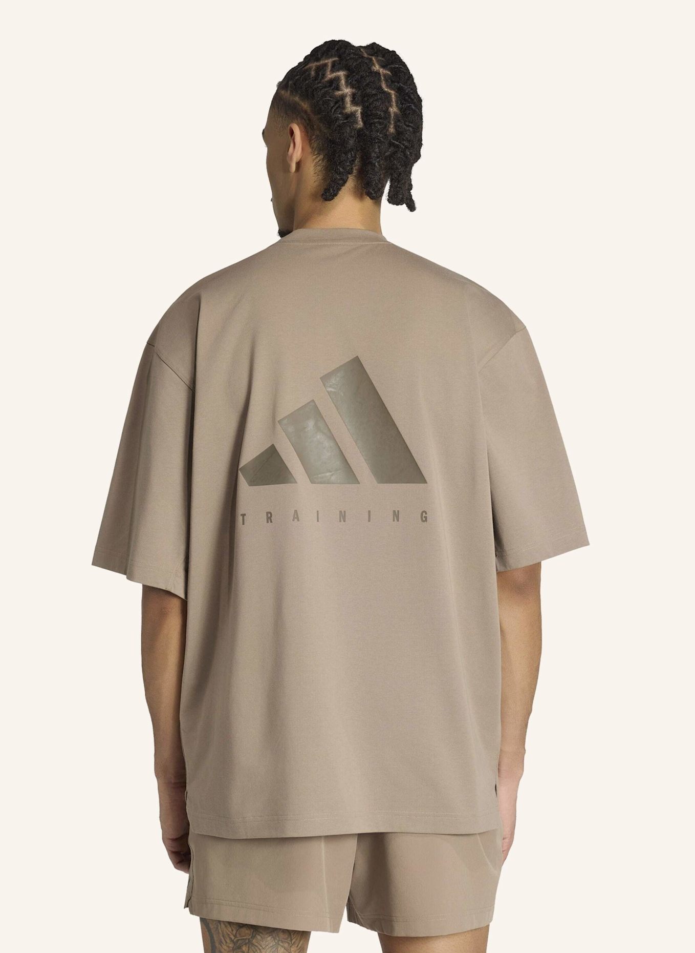 adidas T-Shirt POWER OVERSIZE: KHAKI