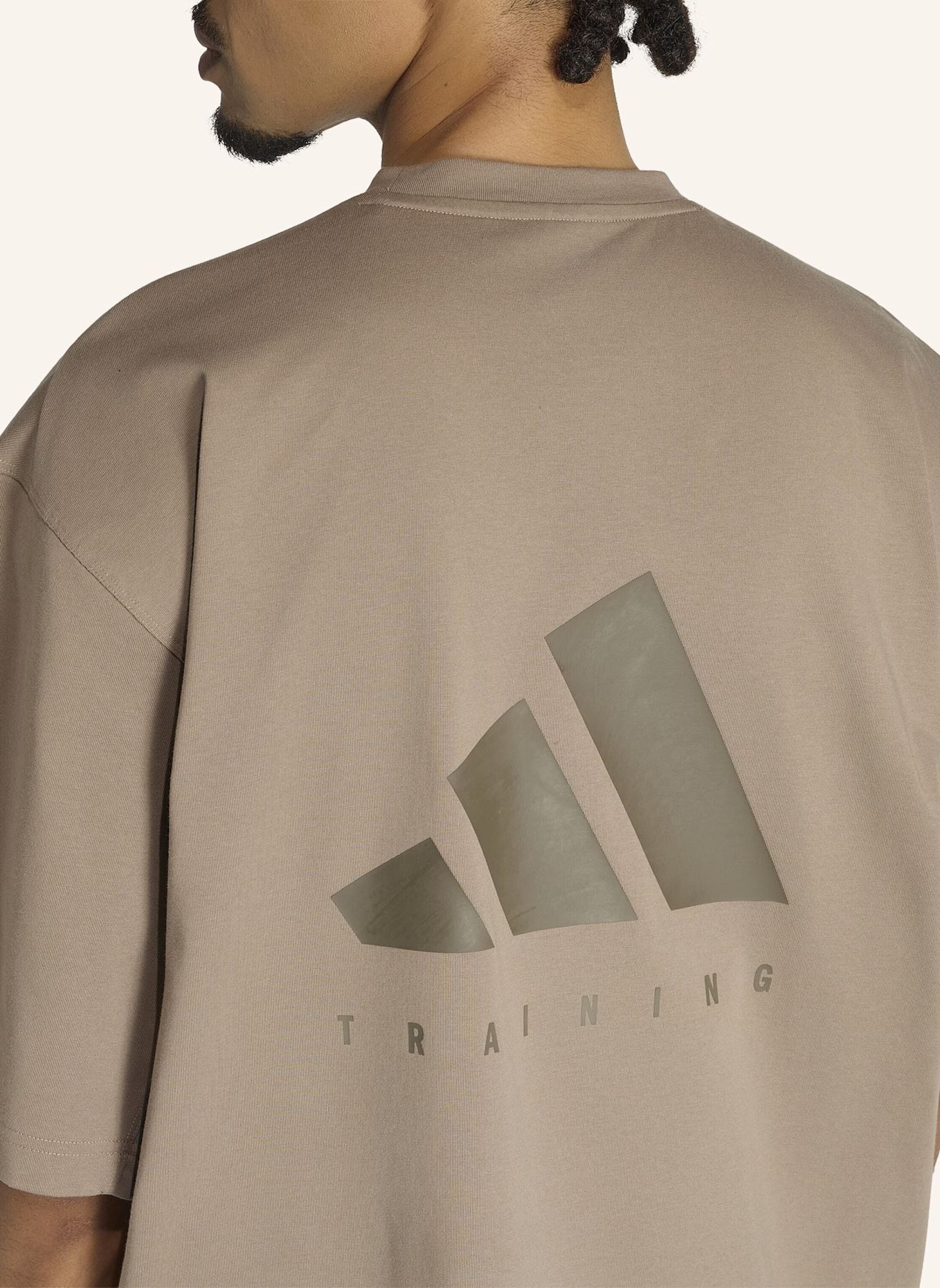 adidas T-Shirt POWER OVERSIZE: KHAKI