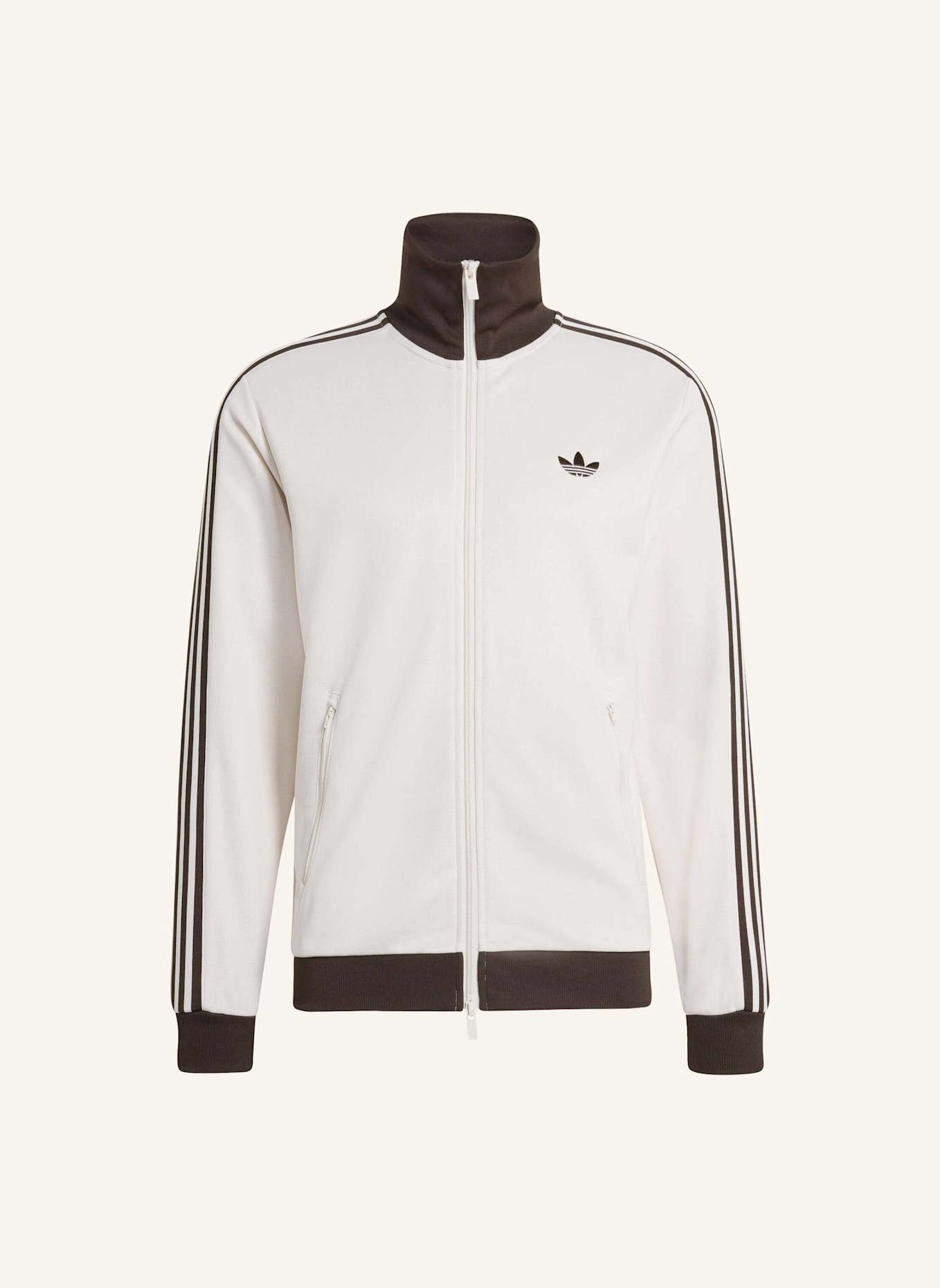 adidas Originals CLASSIC TRACKTOP: WEISS/ BRAUN