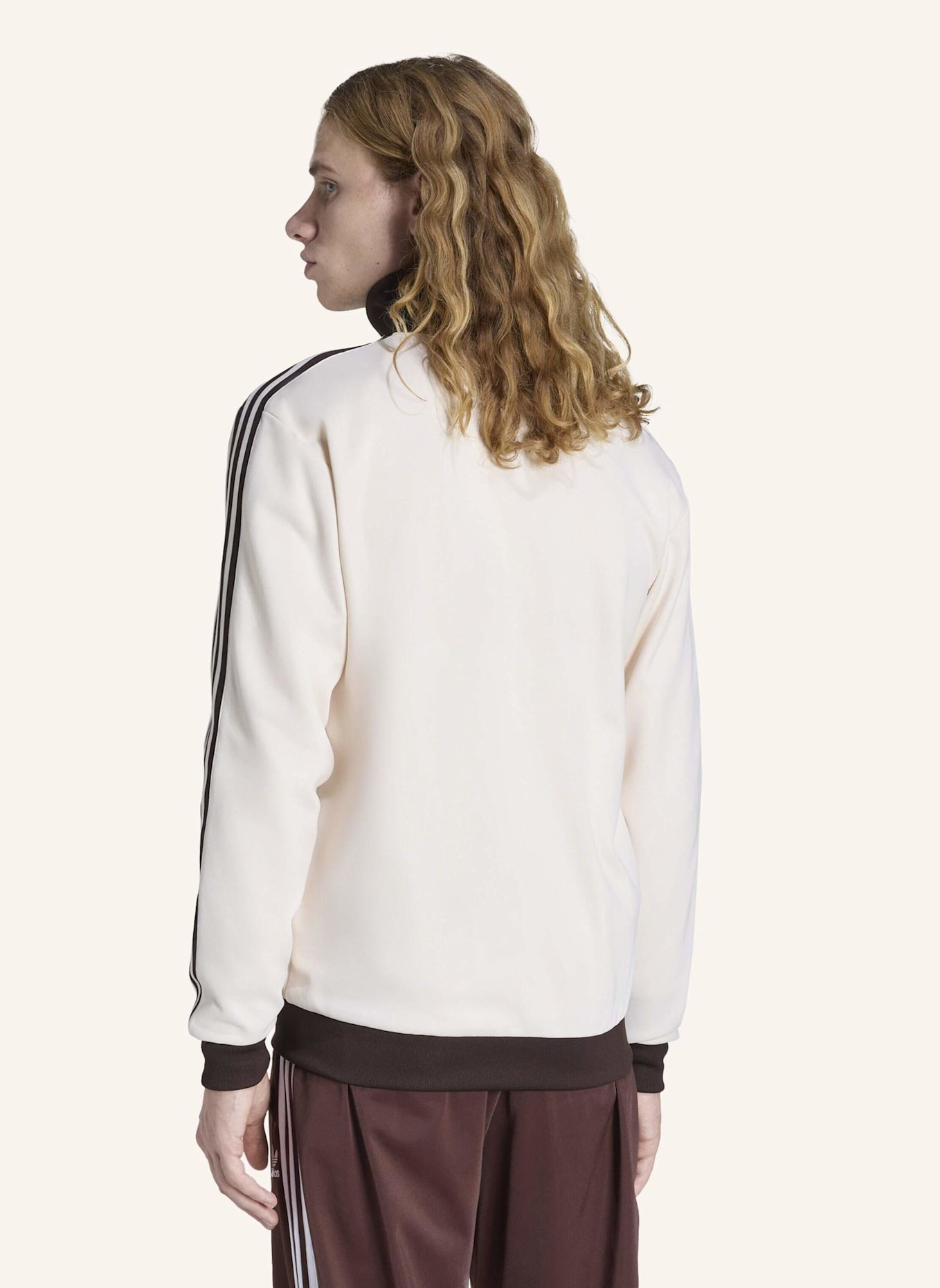 adidas Originals CLASSIC TRACKTOP: WEISS/ BRAUN