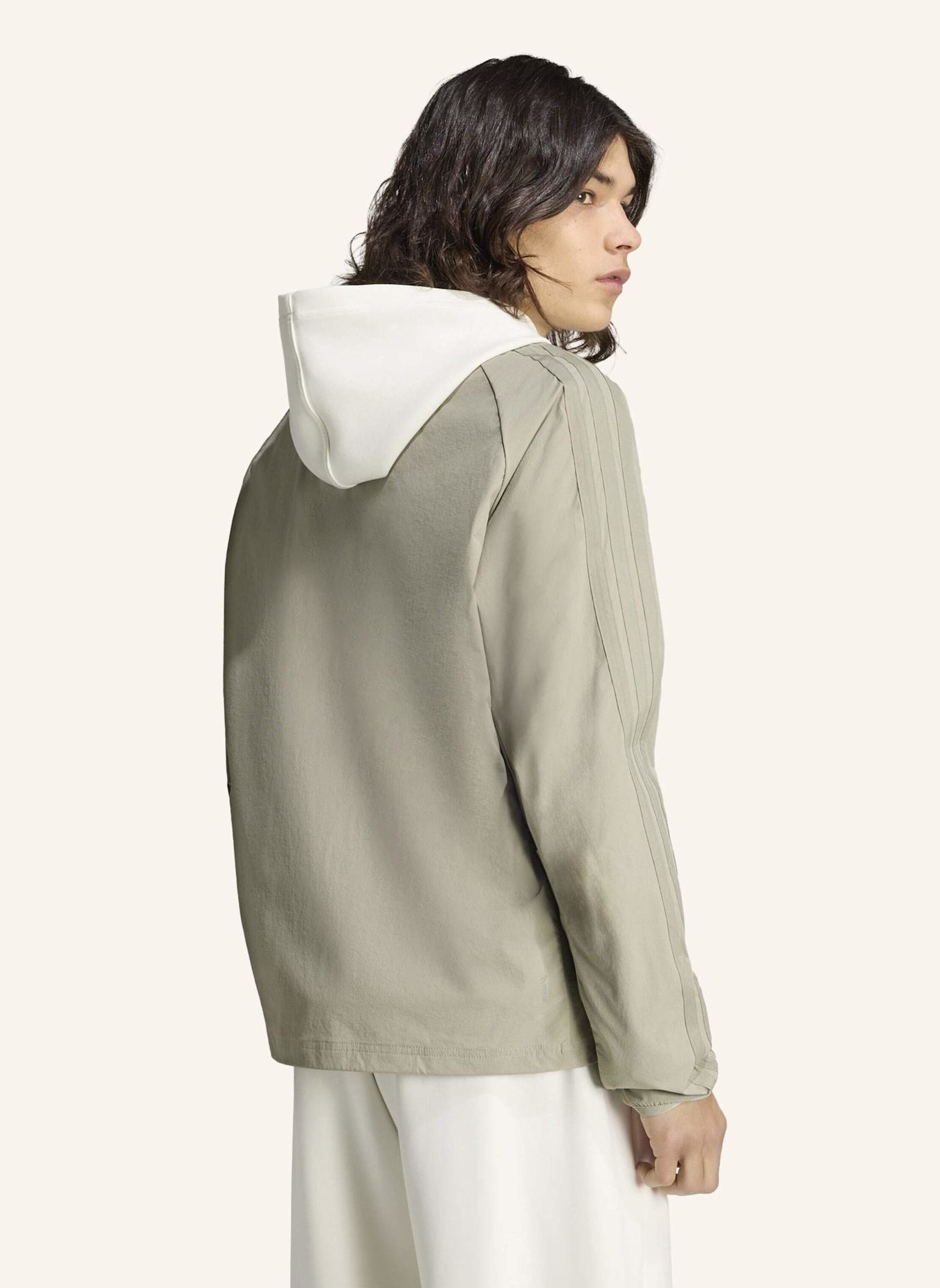 adidas CITY TECH 3-STREIFEN TRAININGSJACKE: SILBER