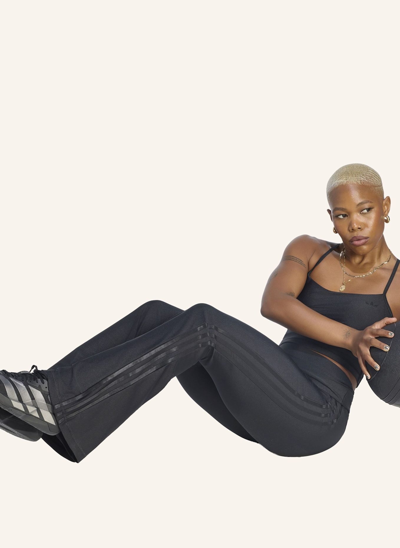 adidas Originals ADIDAS ORIGINALS SPORT SUPERSTAR FULL LENGTH LEGGINGS: SCHWARZ