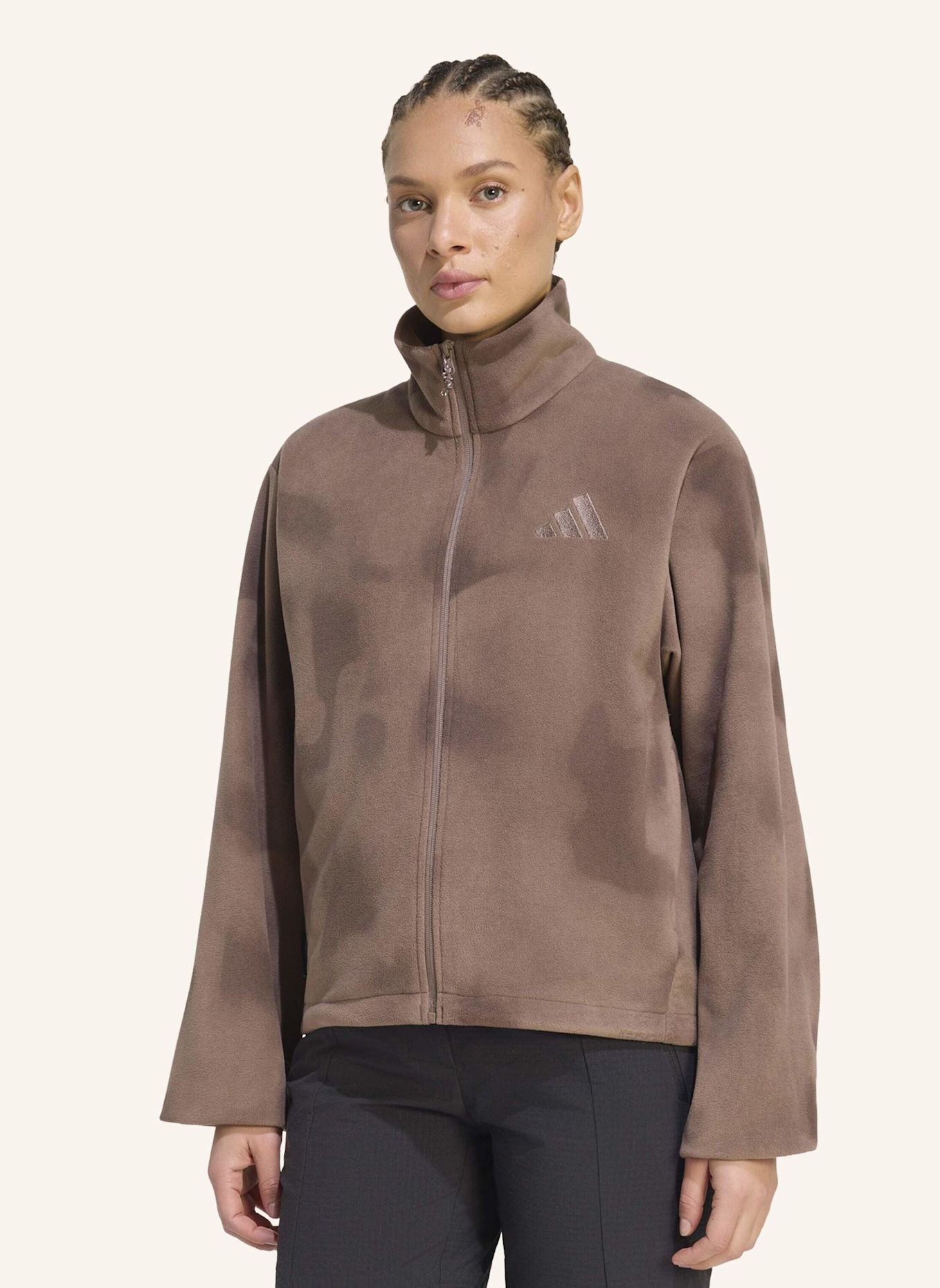 adidas TERREX TERREX MULTI CLIMAWARM FLEECEJACKE, DURCHGEHENDER REISSVERSCHLUSS: BRAUN
