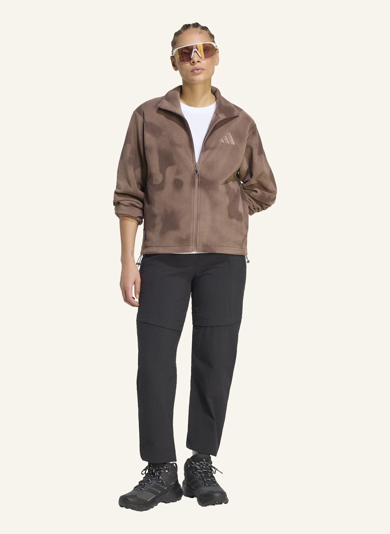 adidas TERREX TERREX MULTI CLIMAWARM FLEECEJACKE, DURCHGEHENDER REISSVERSCHLUSS: BRAUN
