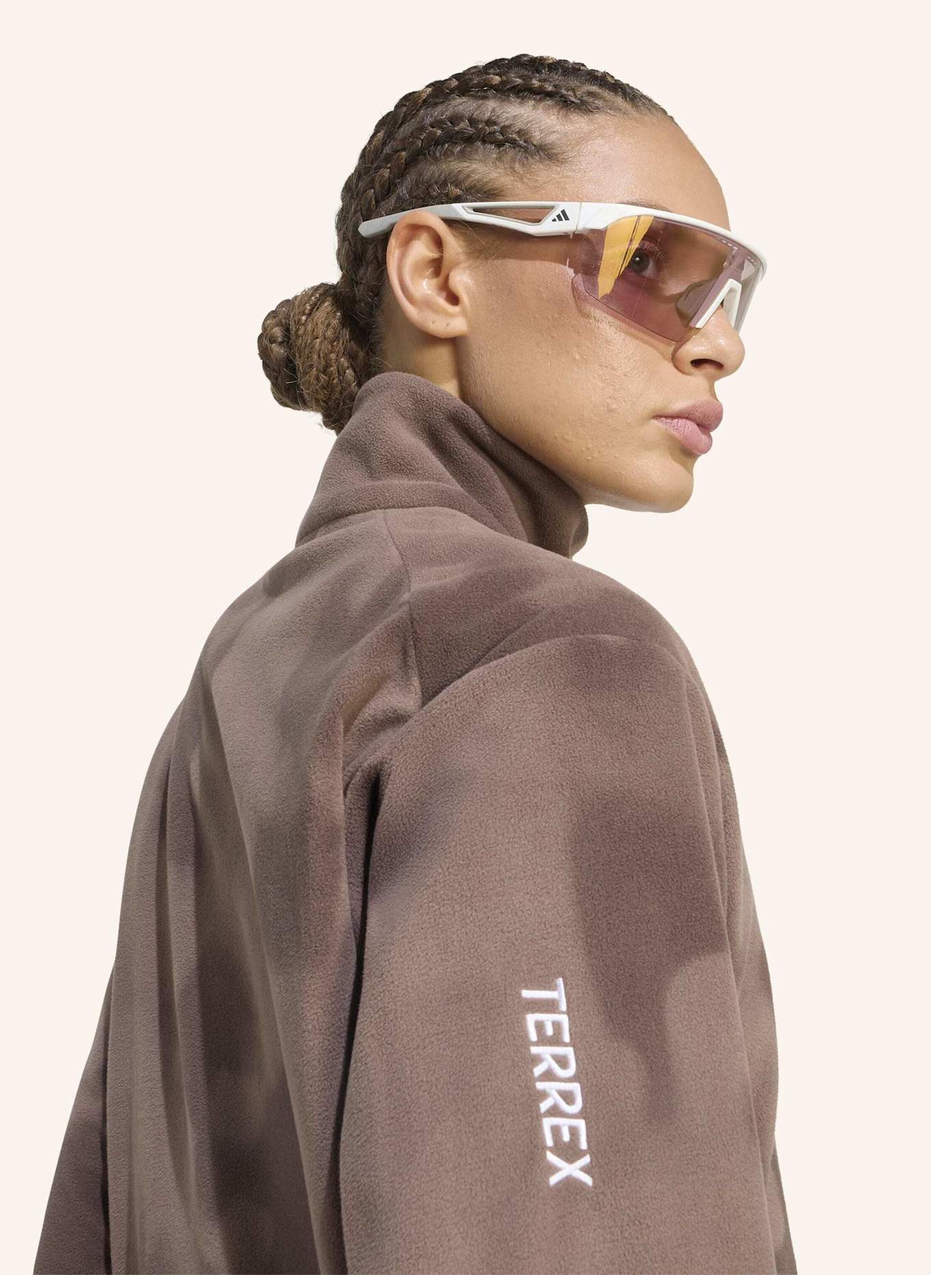 adidas TERREX TERREX MULTI CLIMAWARM FLEECEJACKE, DURCHGEHENDER REISSVERSCHLUSS: BRAUN