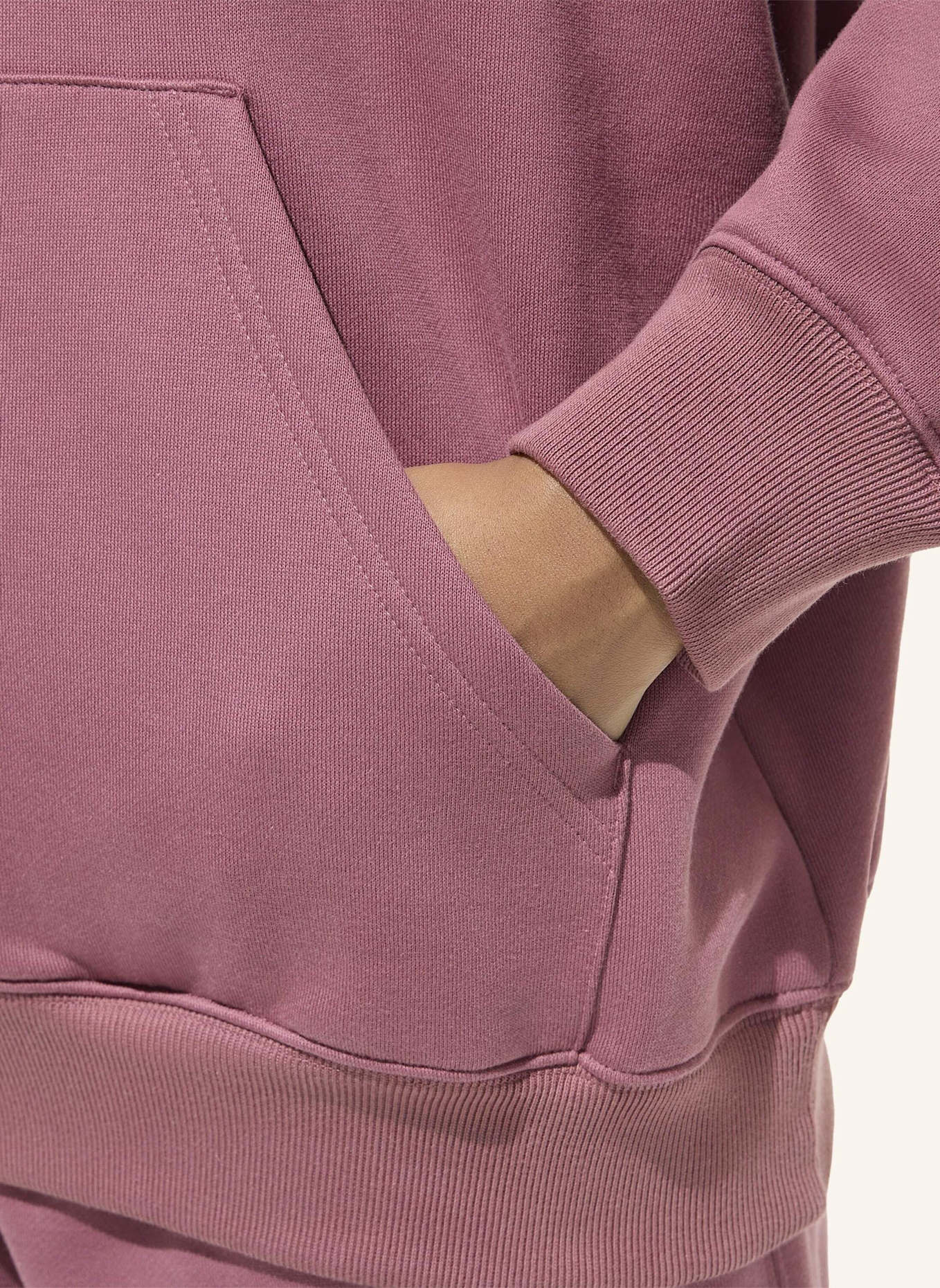 adidas Originals ESSENTIALS OVERSIZE FLEECE HOODIE: ROT