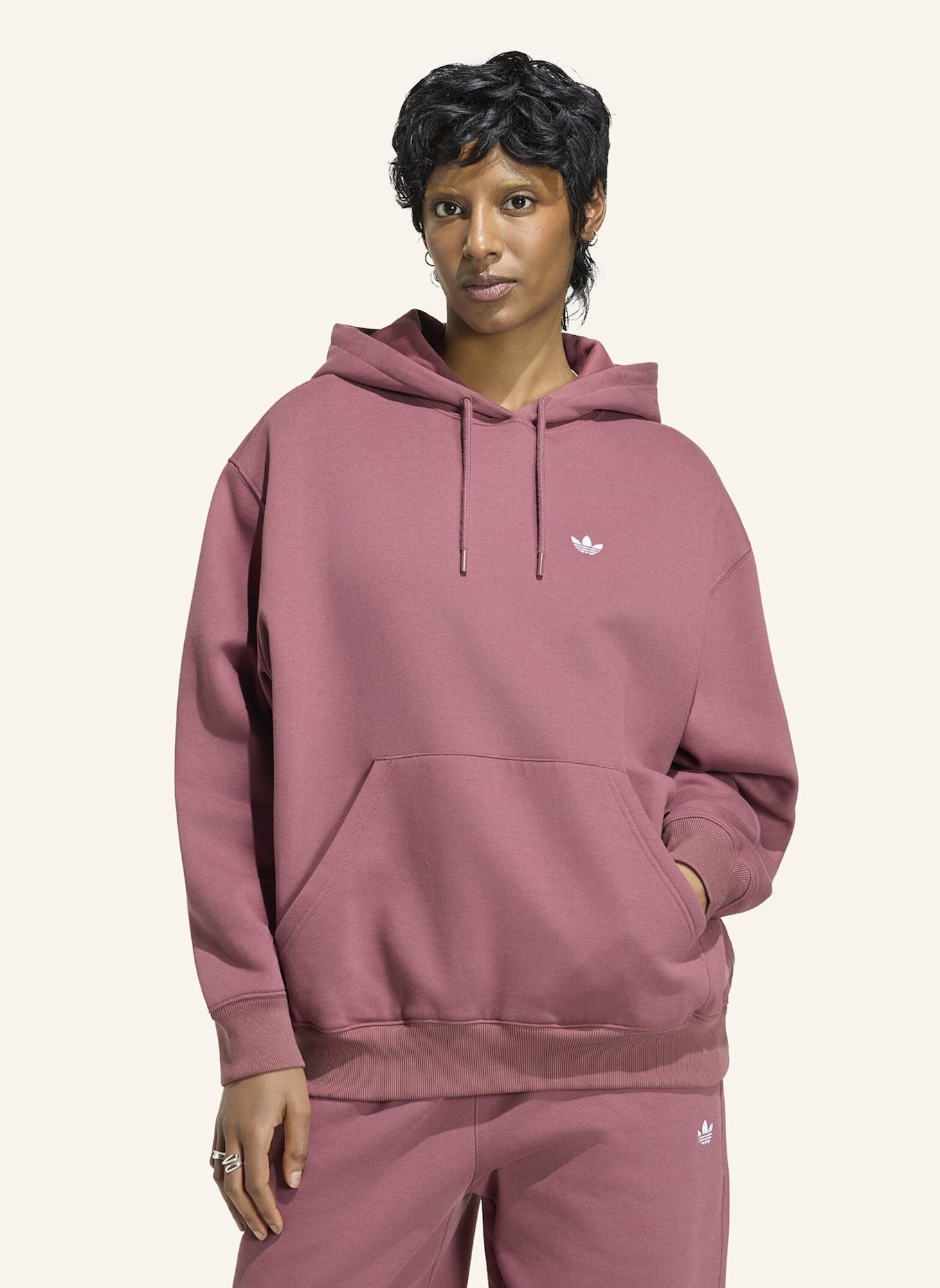 adidas Originals ESSENTIALS OVERSIZE FLEECE HOODIE: ROT