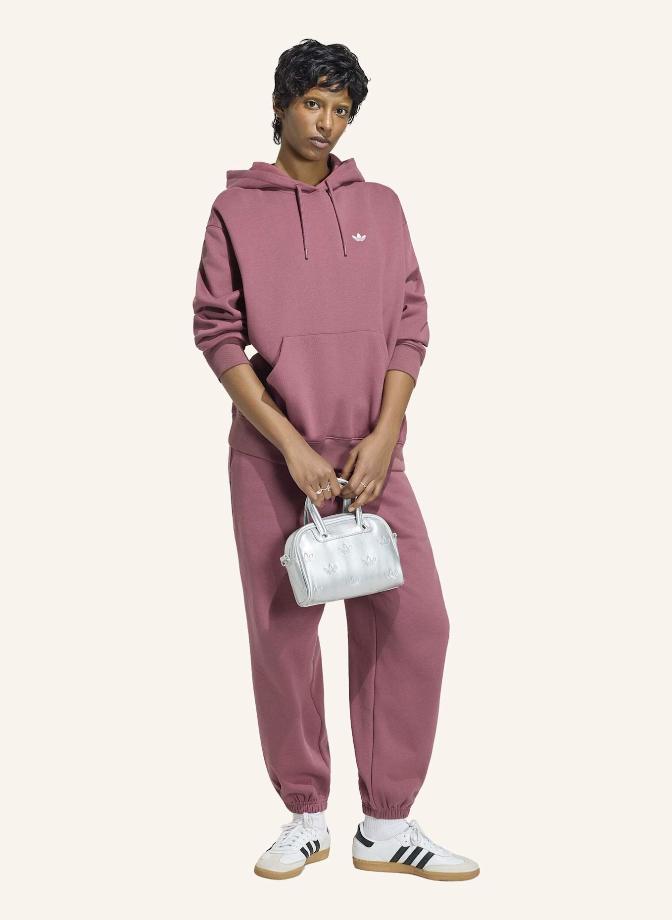 adidas Originals ESSENTIALS OVERSIZE FLEECE HOODIE: ROT