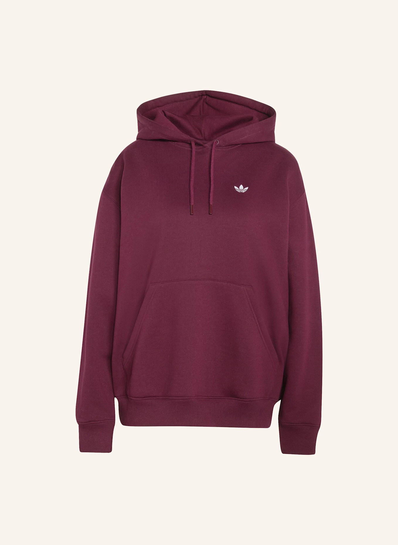 adidas Originals ESSENTIALS OVERSIZE FLEECE HOODIE: ROT