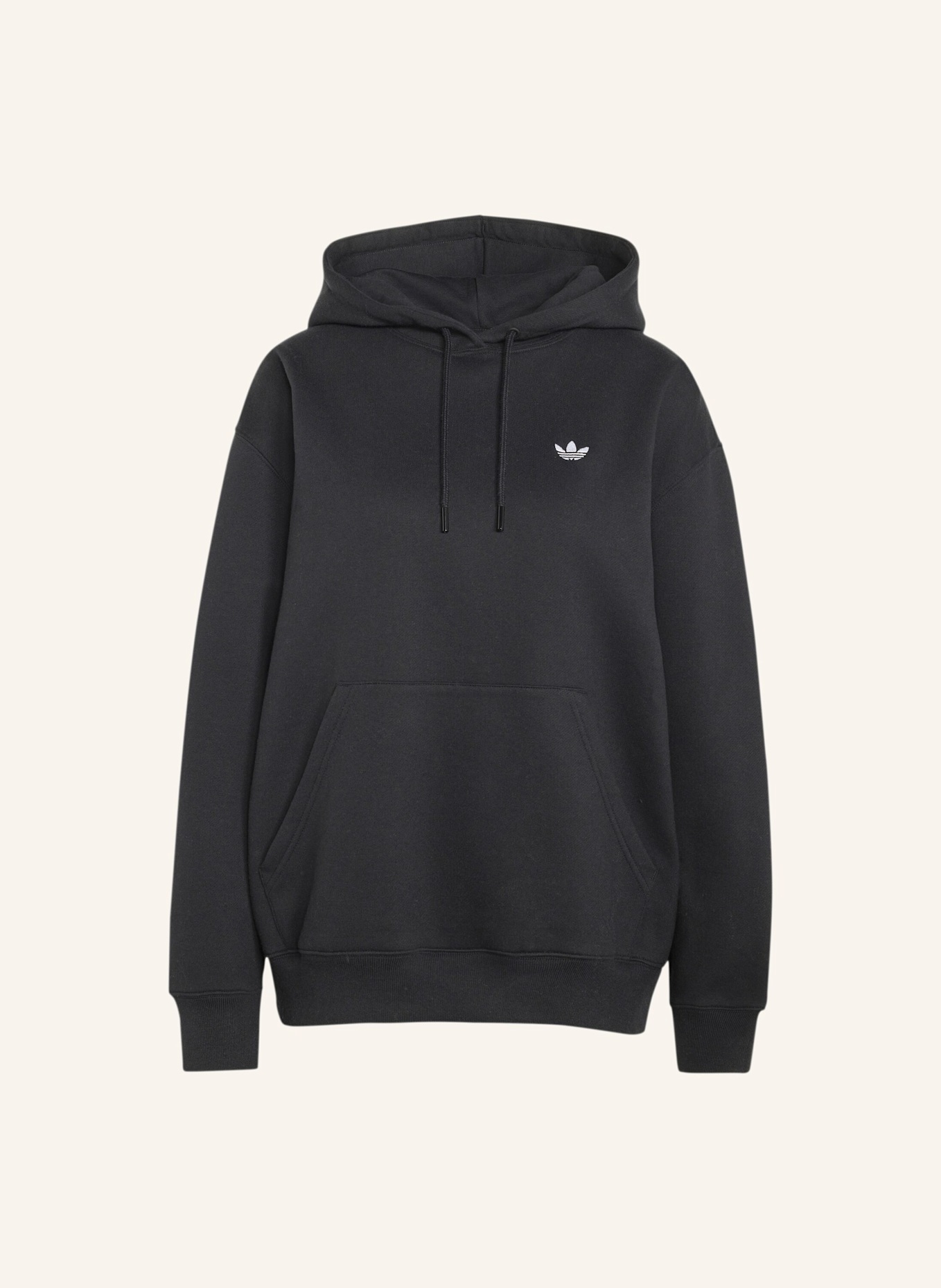 adidas Originals ESSENTIALS OVERSIZE FLEECE HOODIE: SCHWARZ