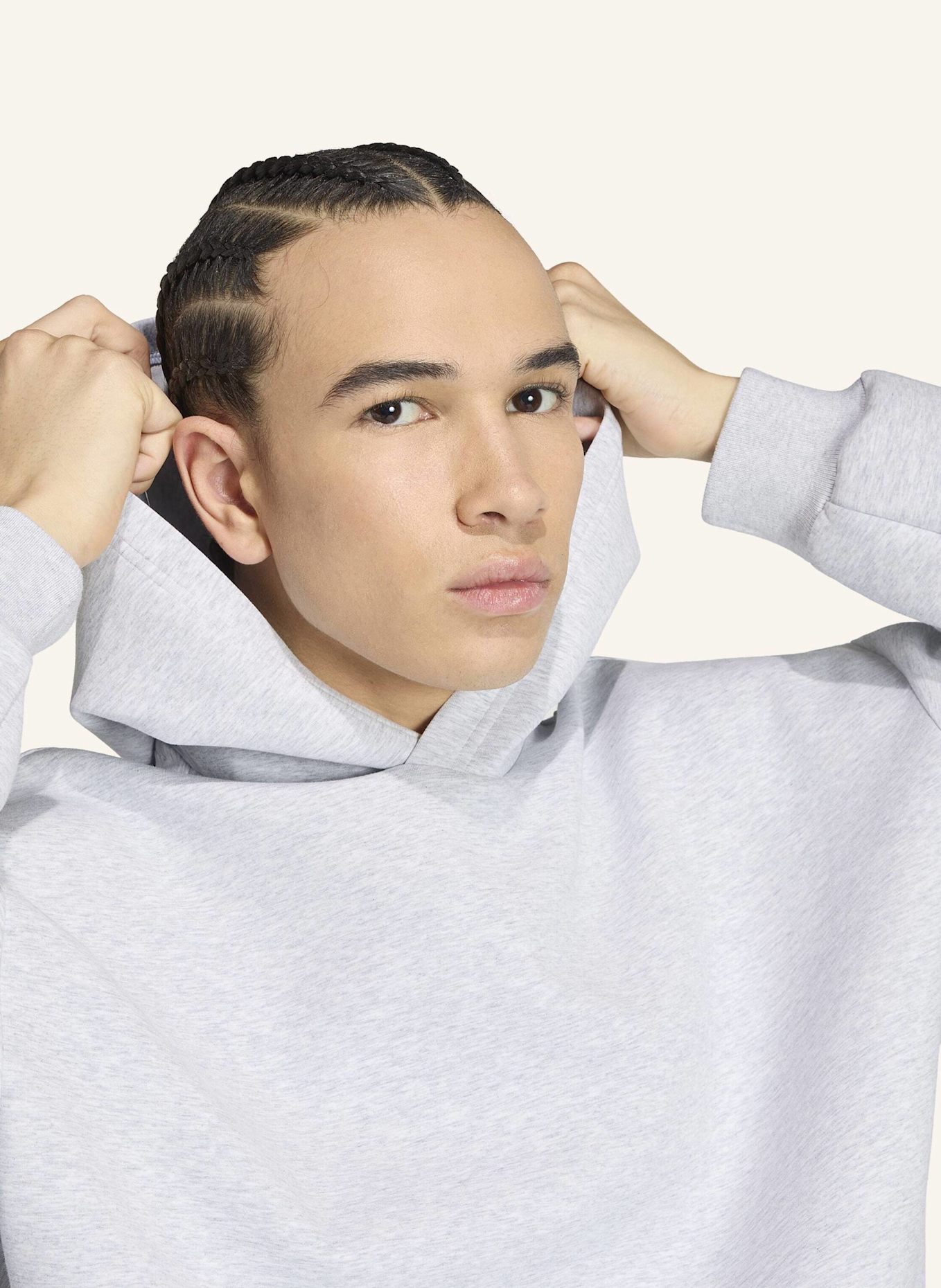 adidas SOFT LUX HOODIE: GRAU