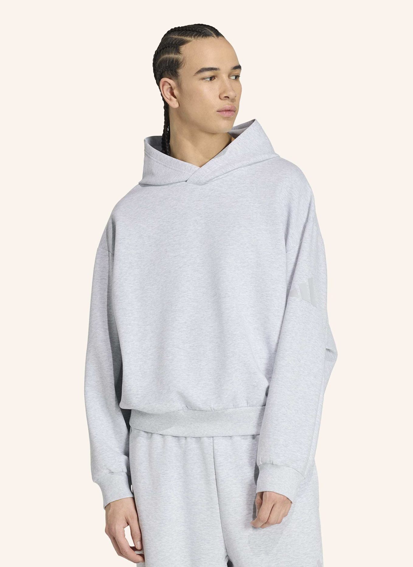 adidas SOFT LUX HOODIE: GRAU