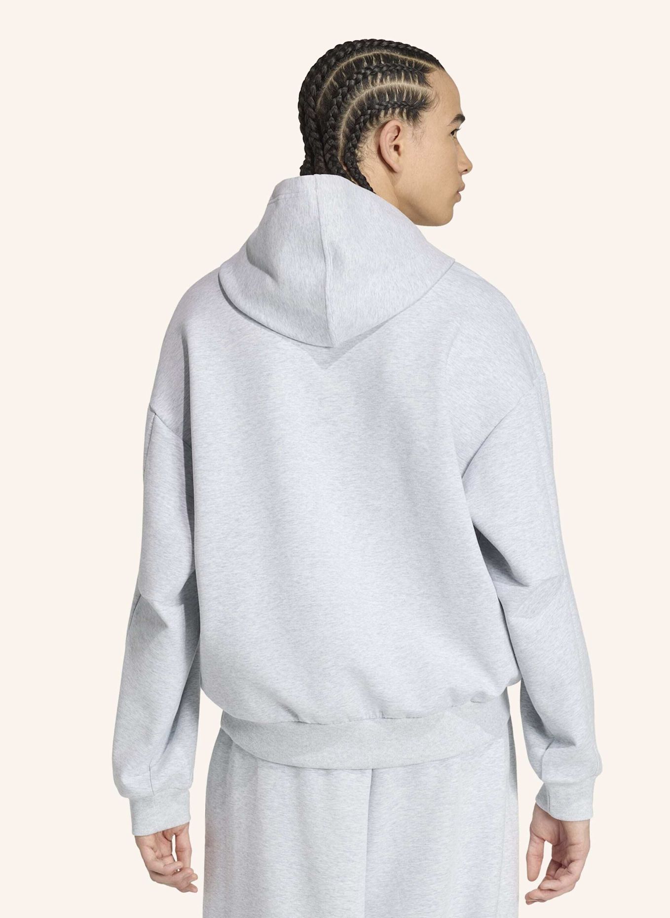adidas SOFT LUX HOODIE: GRAU