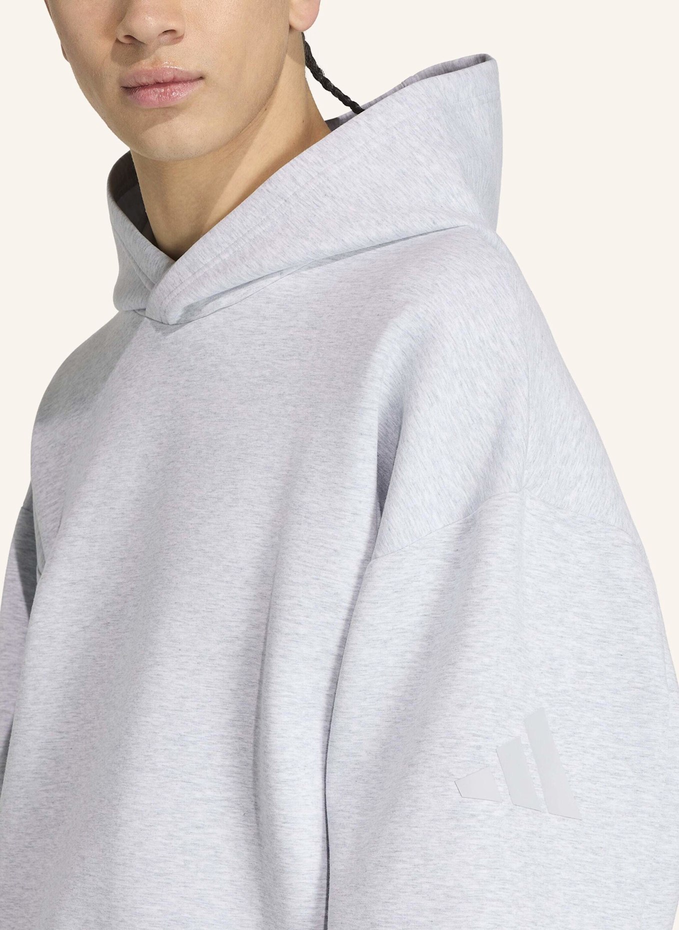 adidas SOFT LUX HOODIE: GRAU