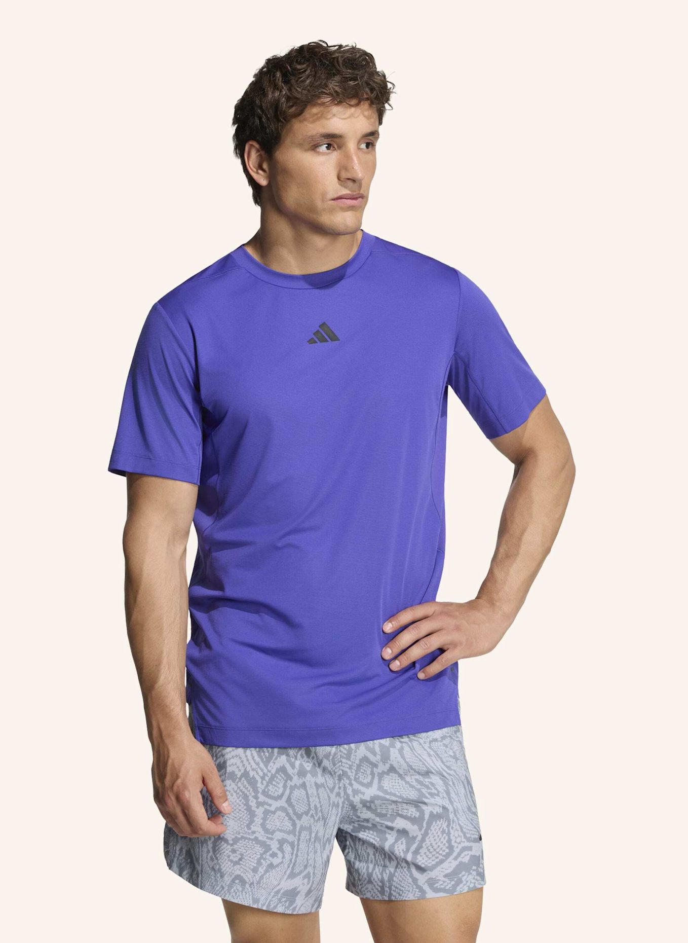 adidas T-Shirt D4T PRIMELIFT 3 STRIPES: LILA