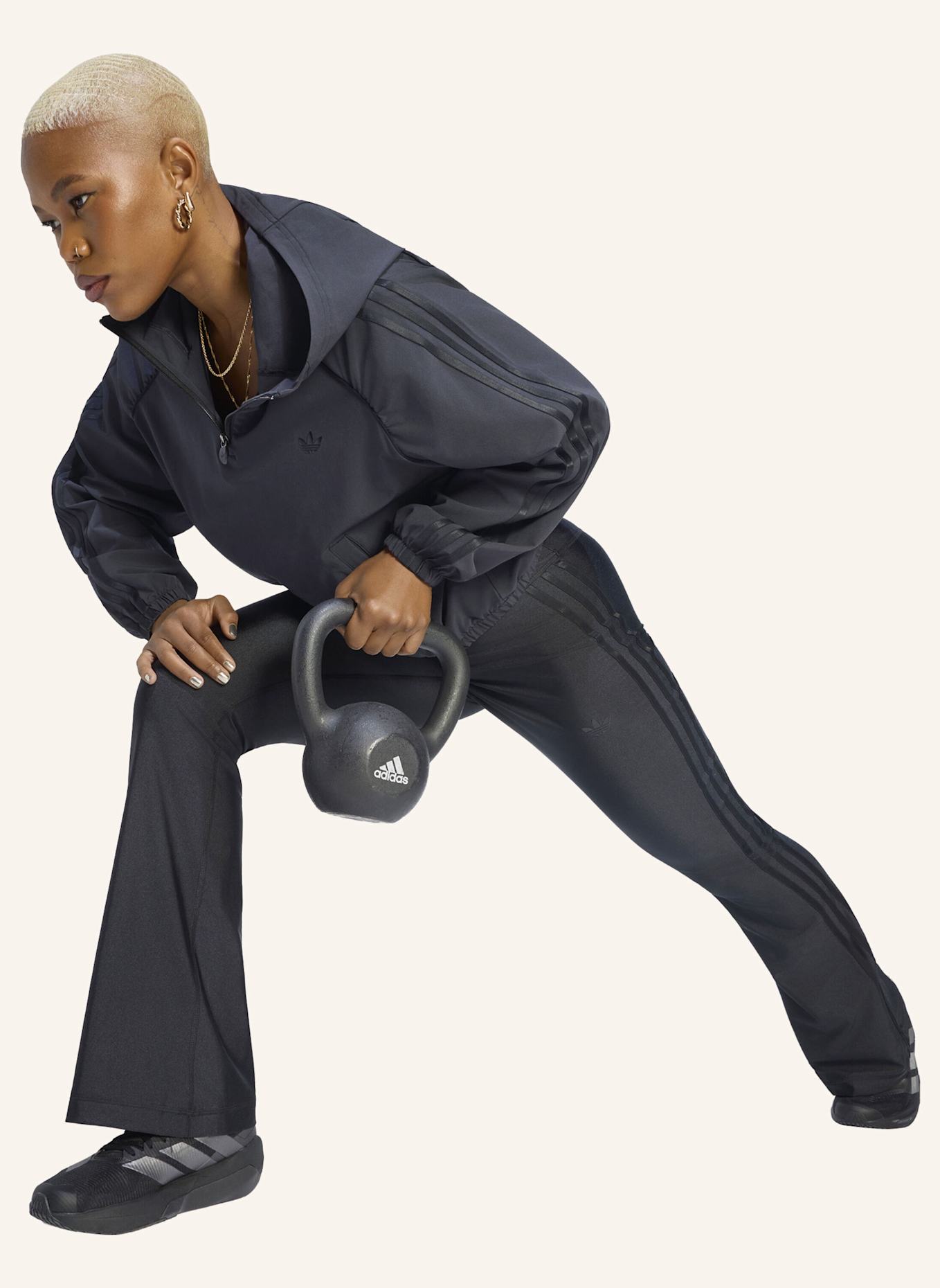 adidas ADIDAS ORIGINALS SPORT COVERUP JACKE: SCHWARZ