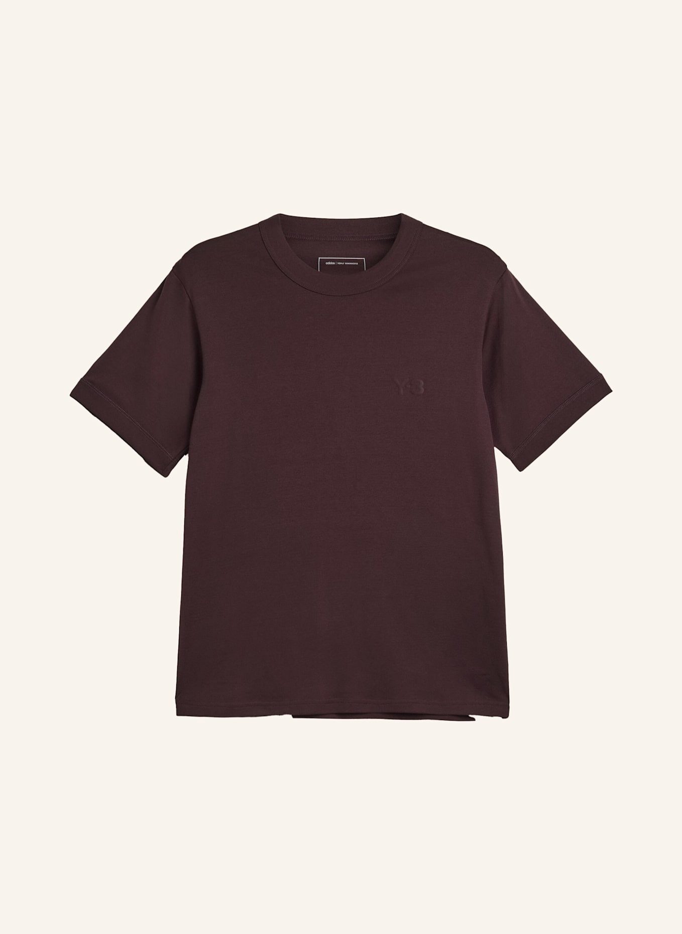 Y-3 Y-3 T-SHIRT, SCHMALE PASSFORM: ROT