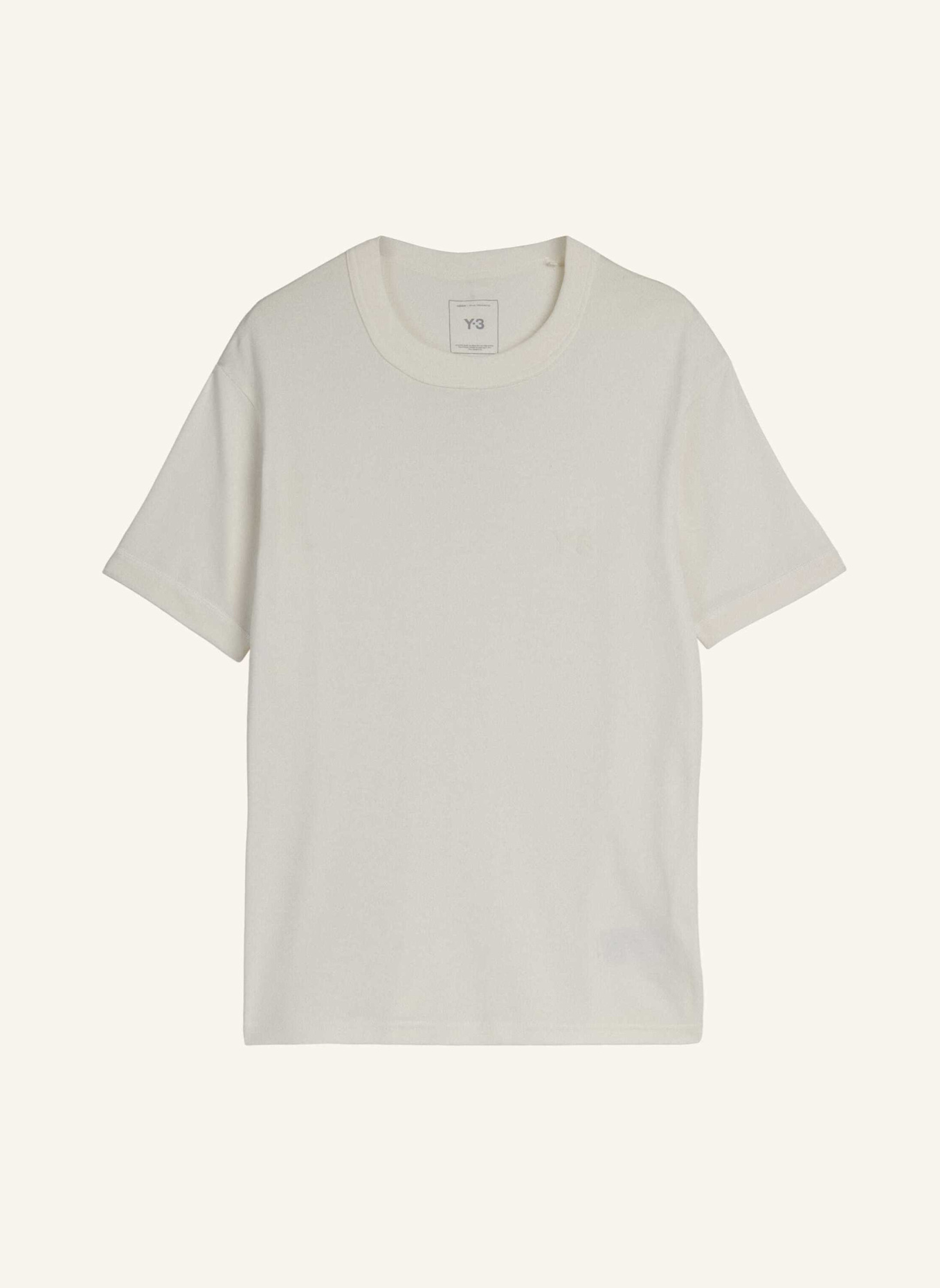 Y-3 Y-3 T-SHIRT, SCHMALE PASSFORM: WEISS