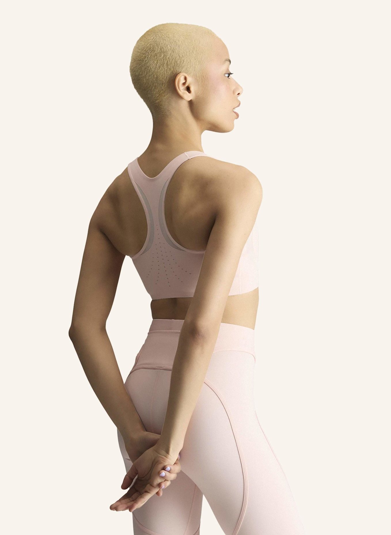 adidas by Stella McCartney Sport-BH ADIDAS BY STELLA MCCARTNEY POWER IMPACT mit Mesh: ROSA