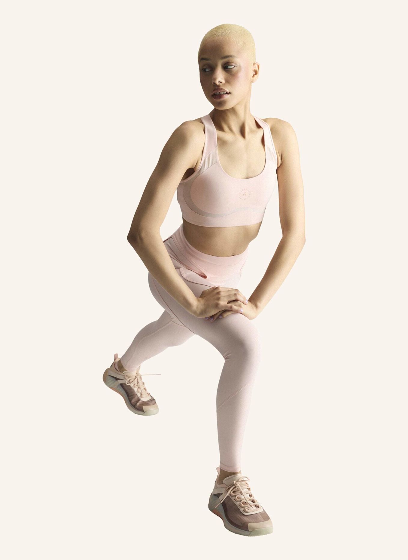 adidas by Stella McCartney Sport-BH ADIDAS BY STELLA MCCARTNEY POWER IMPACT mit Mesh: ROSA