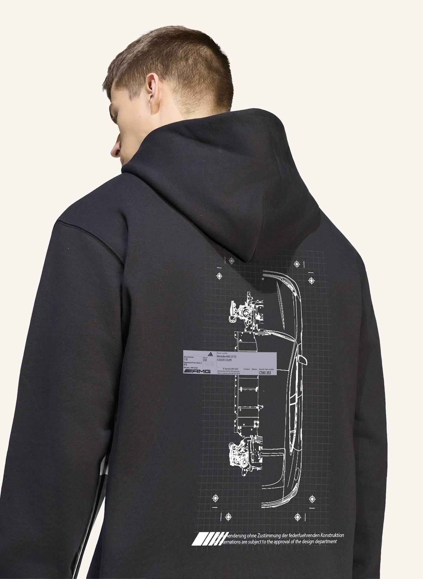 adidas AMG GRAPHIC KAPUZENJACKE: SCHWARZ