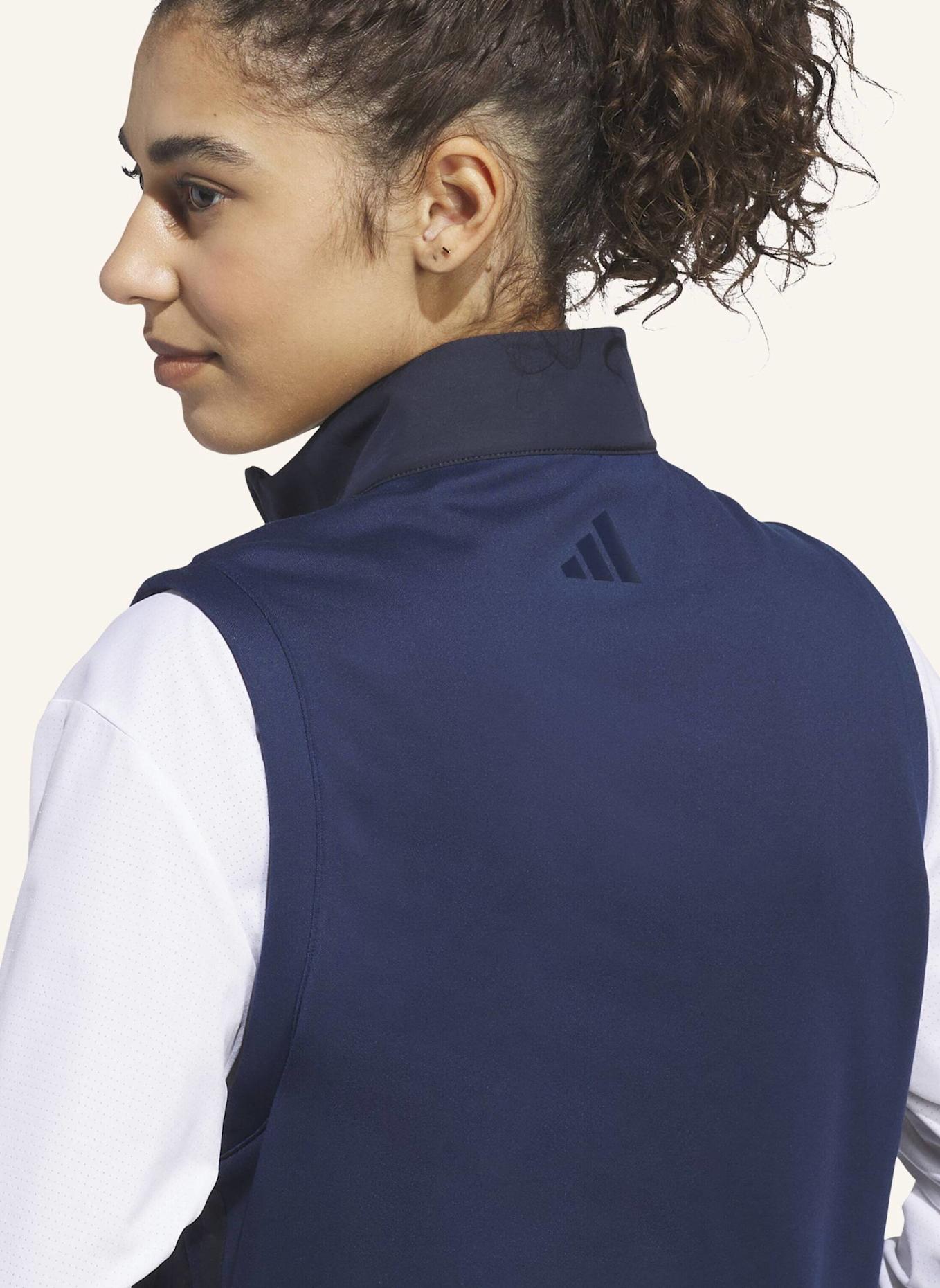 adidas BEYOND THE COURSE CLIMAWARM WESTE, LOCKER GESCHNITTEN, REISSVERSCHLUSS BIS ZUR BRUST: BLAU