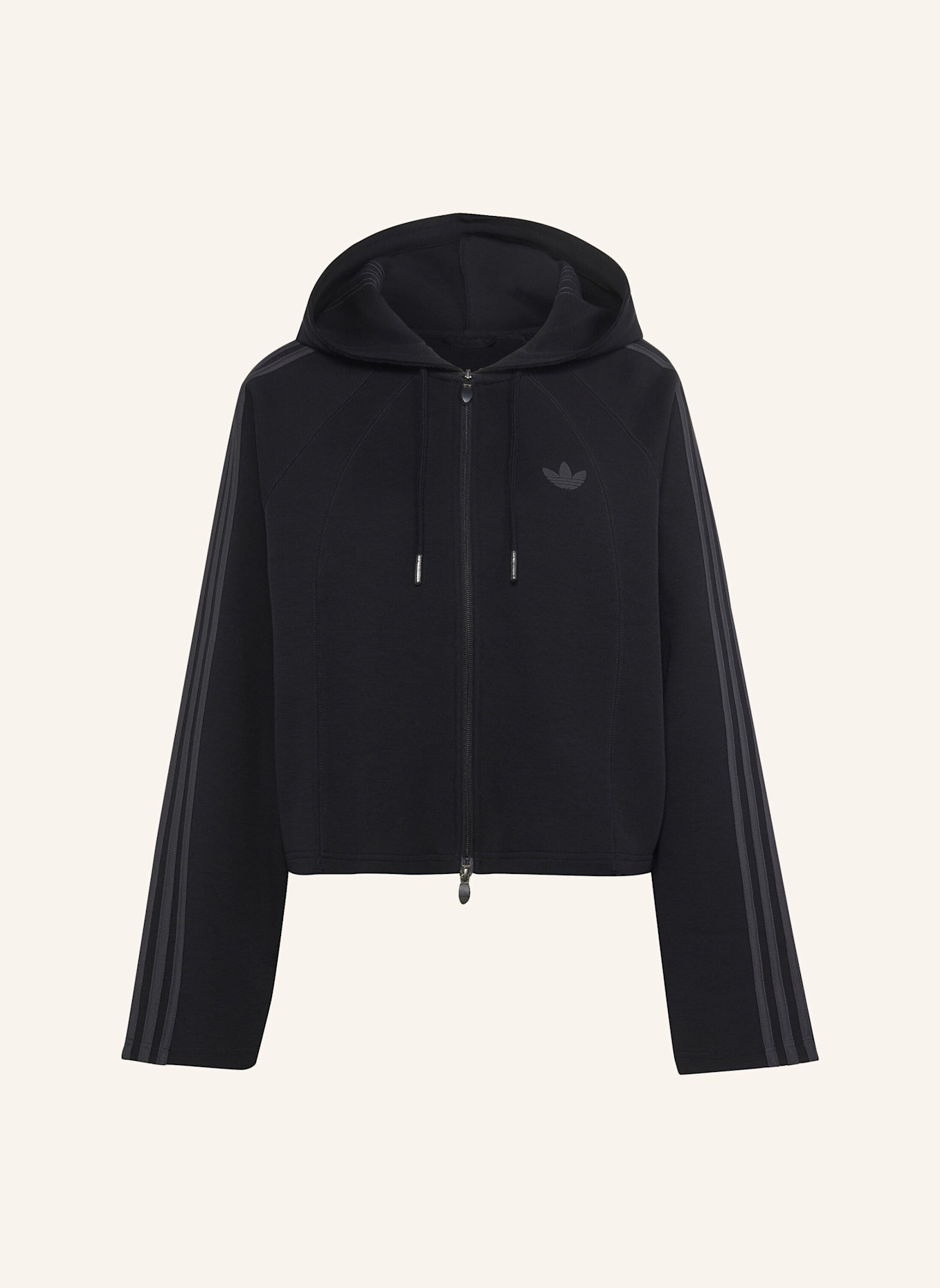 adidas Originals SST 2.0 CROPPED HOODY: SCHWARZ