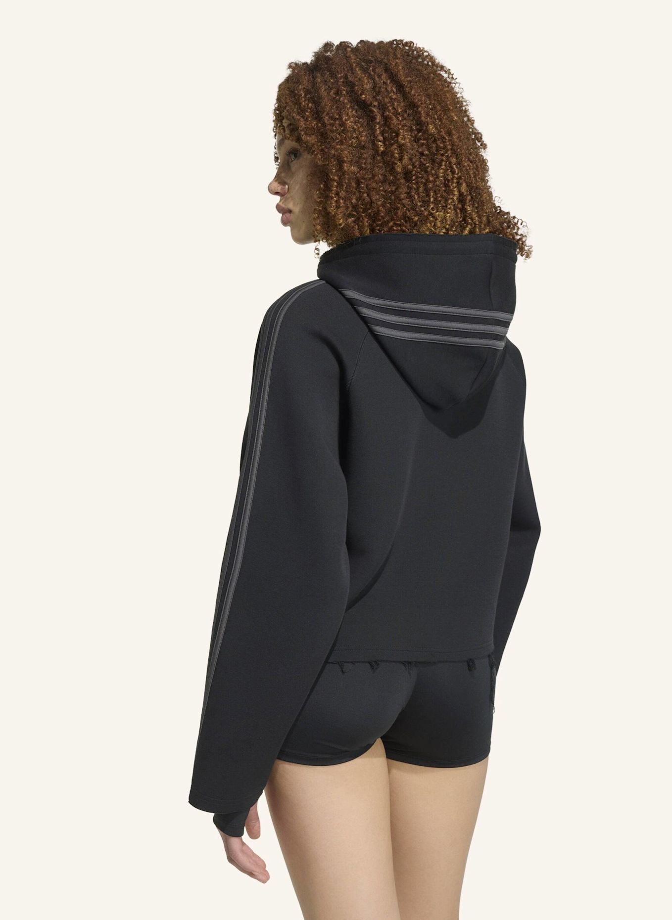 adidas Originals SST 2.0 CROPPED HOODY: SCHWARZ