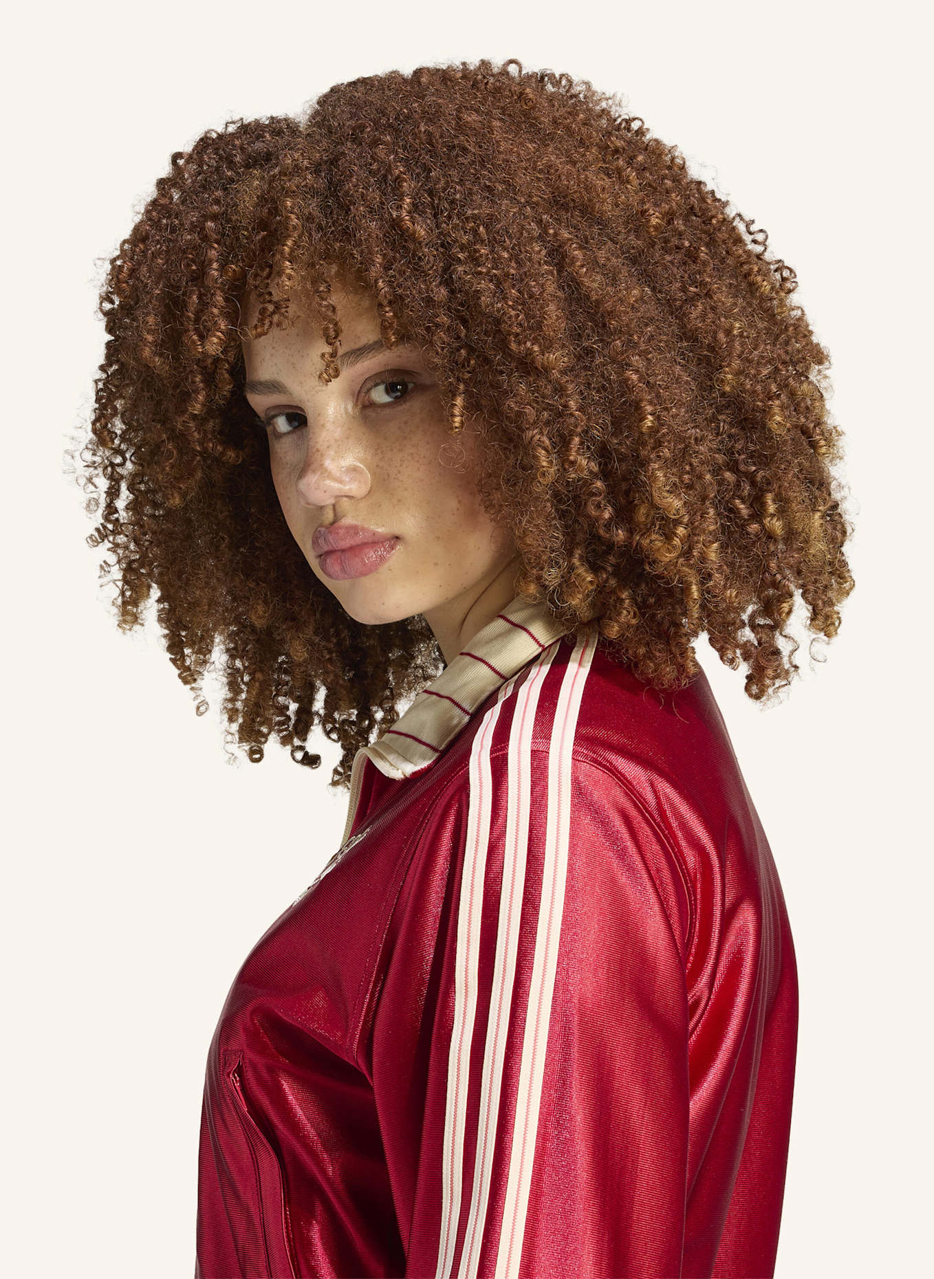 adidas Originals Trainingsjacke REVERSIBLE FIREBIRD zum Wenden: CREME/ ROT