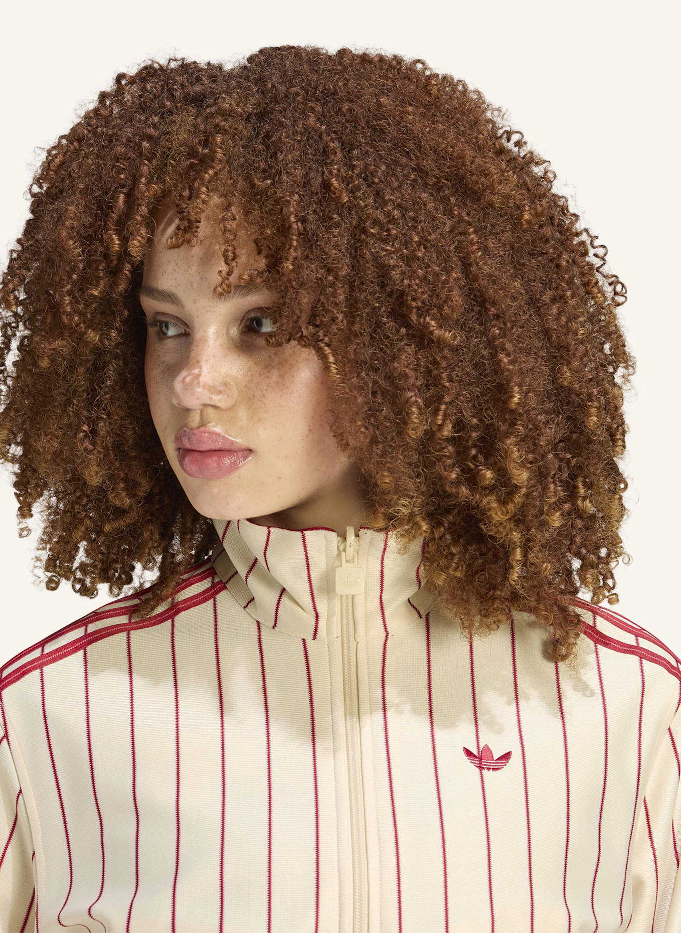 adidas Originals Trainingsjacke REVERSIBLE FIREBIRD zum Wenden: CREME/ ROT