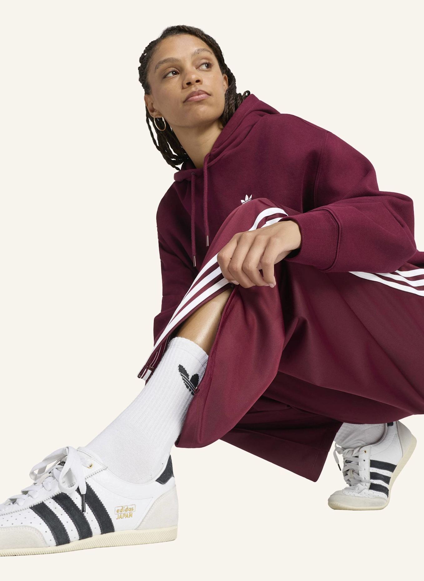adidas Originals FIREBIRD BARREL-HOSE: ROT