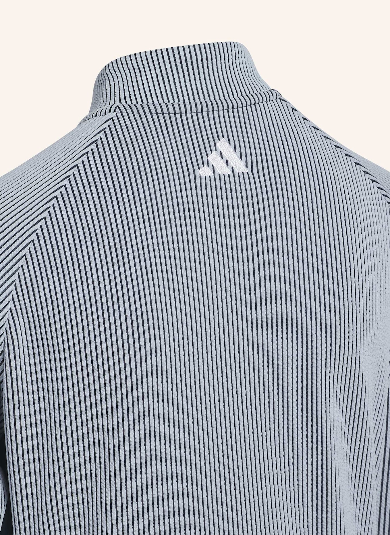 adidas STRUKTURIERTES OBERTEIL, REISSVERSCHLUSS BIS ZUR BRUST: BLAU