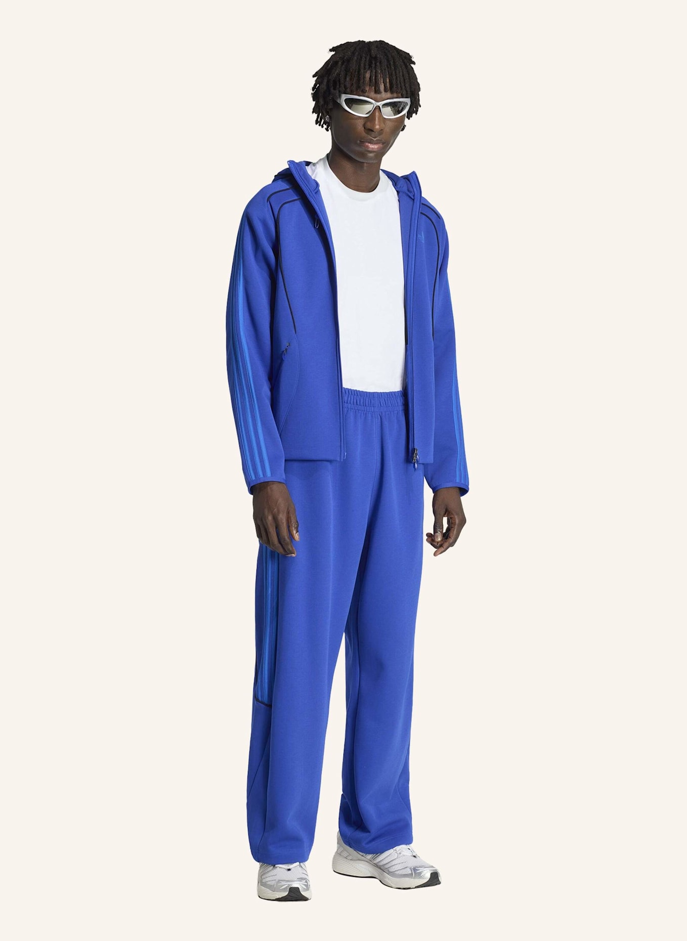 adidas Originals SPACER TEAMGEIST 26 CUTLINE KAPUZENJACKE: BLAU